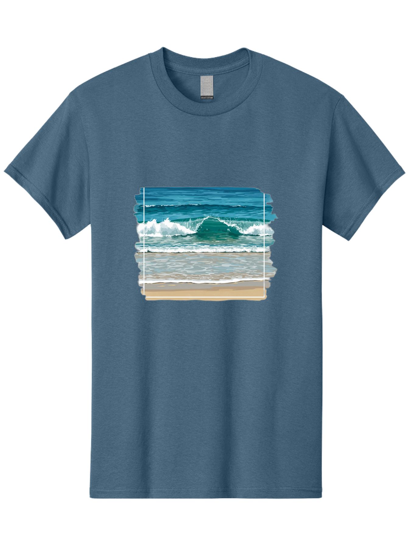 Ocean-Waves-2 Men'S Graphic Tee, 100% Cotton, Comfortable Casual Summer Wear, Machine Washable, Vintage Camera, Old Camera, Antique Camera, Black Camera, Classic Photography, Photography Equipment, Nostalgic Device, Film Camera, Camera Art Bak987 12