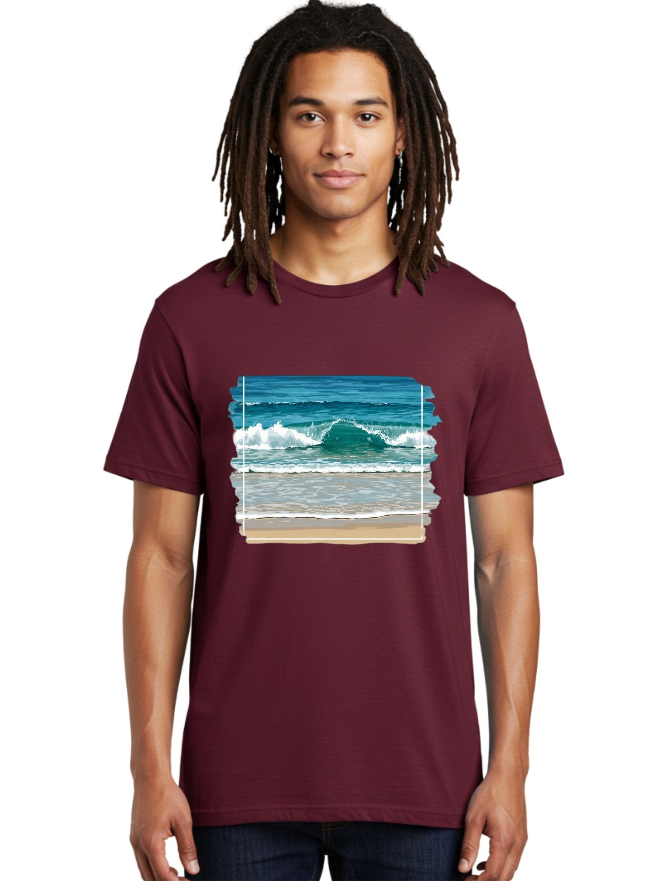 Ocean-Waves-2 Men'S Graphic Tee, 100% Cotton, Comfortable Casual Summer Wear, Machine Washable, Vintage Camera, Old Camera, Antique Camera, Black Camera, Classic Photography, Photography Equipment, Nostalgic Device, Film Camera, Camera Art Bak987 17