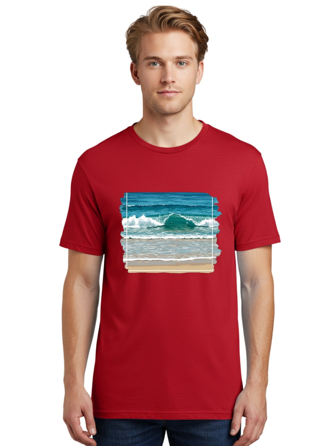 Ocean-Waves-2 Men'S Graphic Tee, 100% Cotton, Comfortable Casual Summer Wear, Machine Washable, Vintage Camera, Old Camera, Antique Camera, Black Camera, Classic Photography, Photography Equipment, Nostalgic Device, Film Camera, Camera Art Bak987 22
