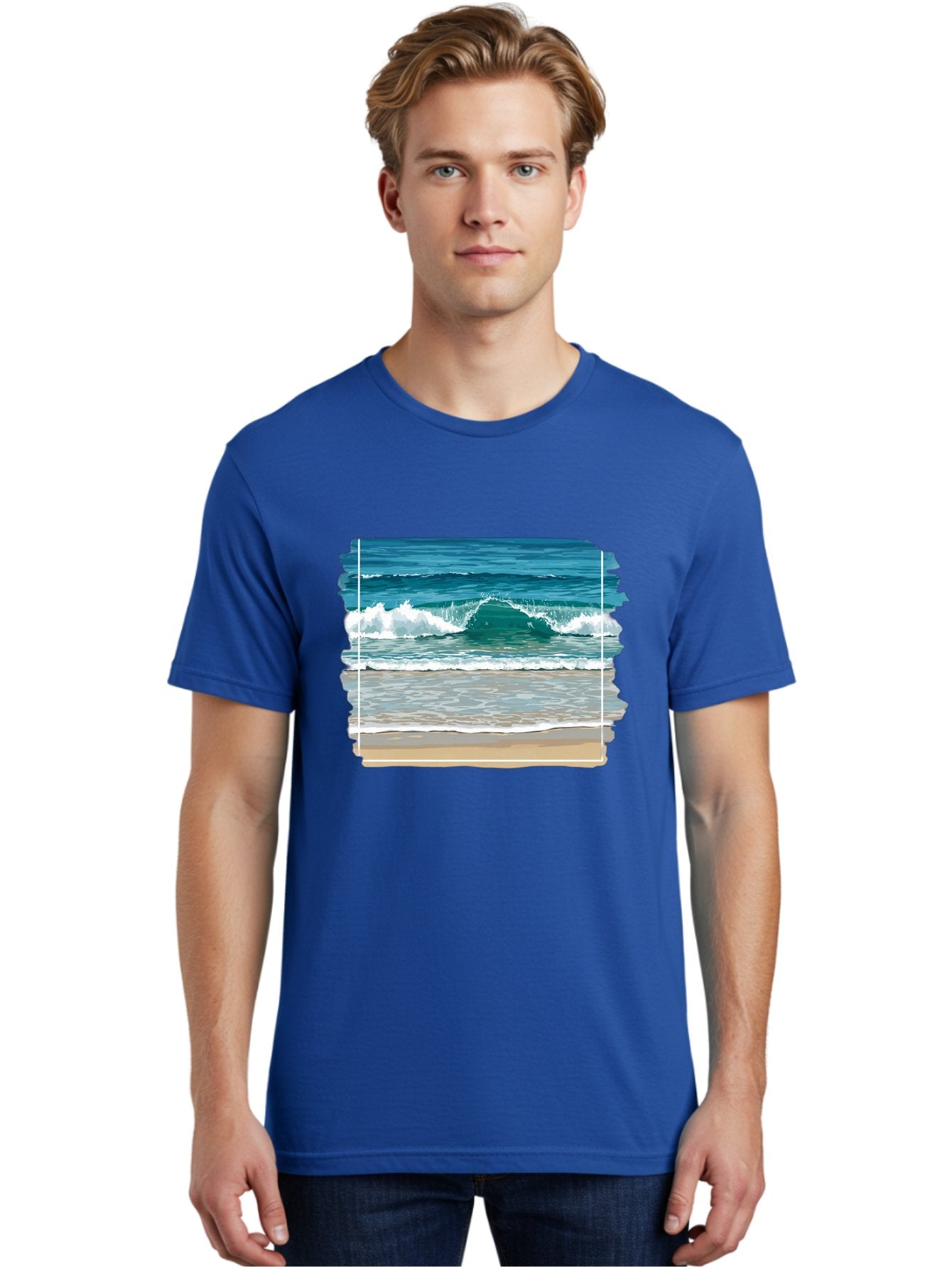 Ocean-Waves-2 Men'S Graphic Tee, 100% Cotton, Comfortable Casual Summer Wear, Machine Washable, Vintage Camera, Old Camera, Antique Camera, Black Camera, Classic Photography, Photography Equipment, Nostalgic Device, Film Camera, Camera Art Bak987 20