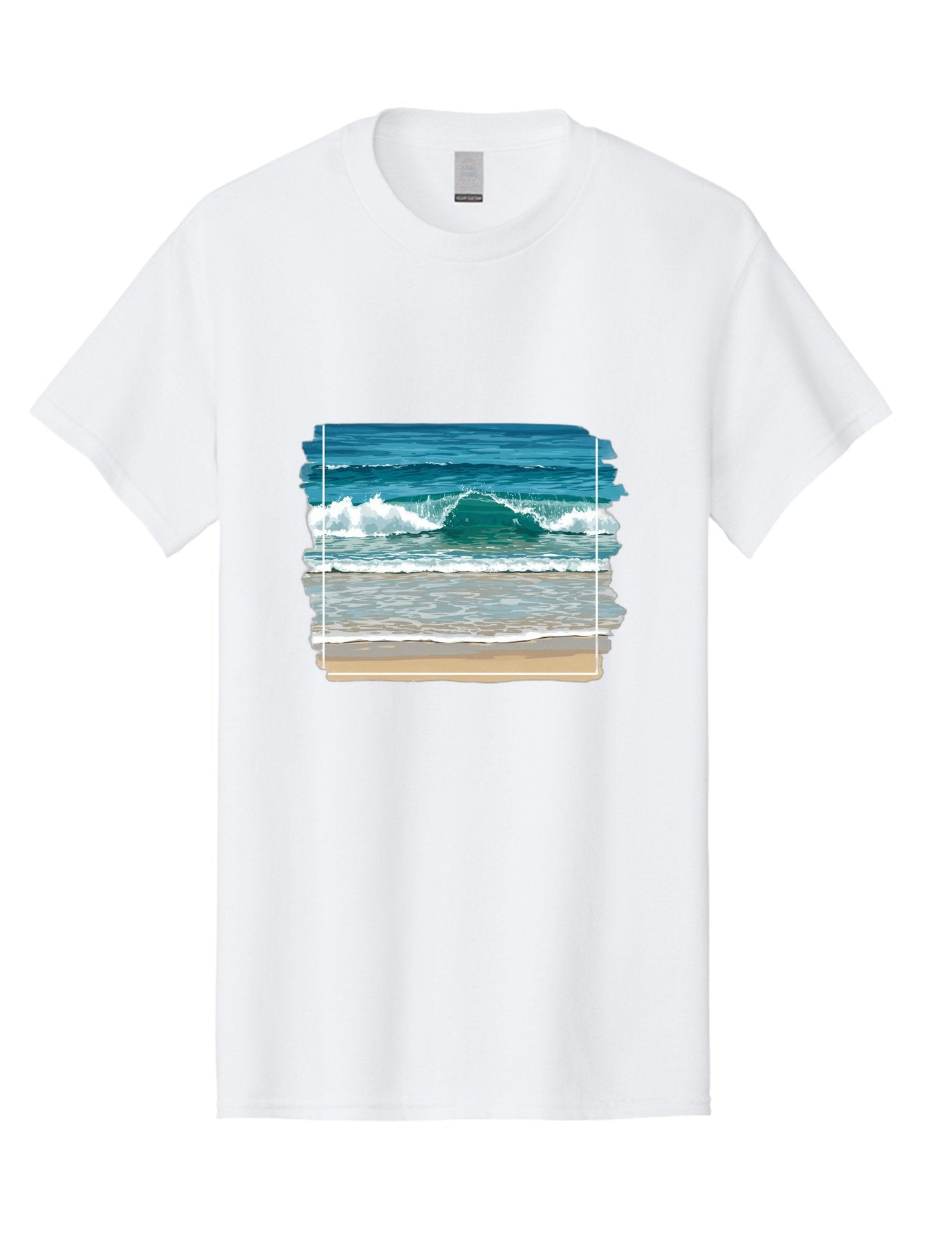 Ocean-Waves-2 Men'S Graphic Tee, 100% Cotton, Comfortable Casual Summer Wear, Machine Washable, Vintage Camera, Old Camera, Antique Camera, Black Camera, Classic Photography, Photography Equipment, Nostalgic Device, Film Camera, Camera Art Bak987 12