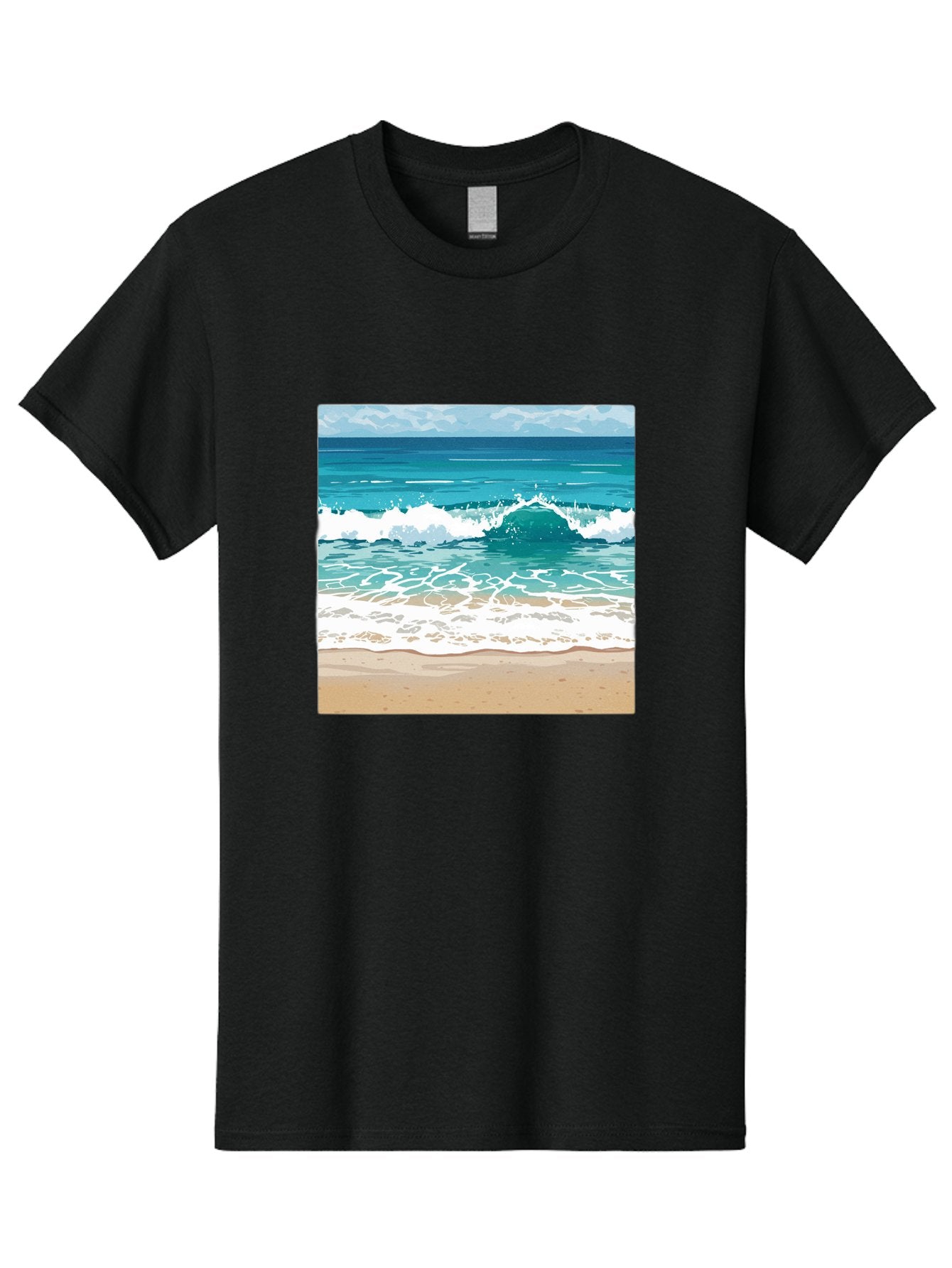 Ocean-Waves Men'S Graphic Tee, 100% Cotton, Comfortable Casual Summer Wear, Machine Washable, Vintage Camera, Old Camera, Antique Camera, Black Camera, Classic Photography, Photography Equipment, Nostalgic Device, Film Camera, Camera Art Bak988 5