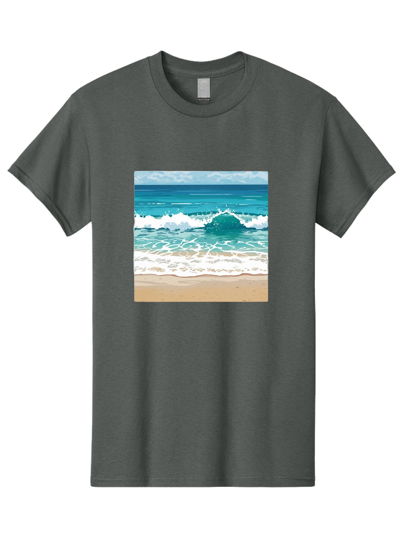 Ocean-Waves Men'S Graphic Tee, 100% Cotton, Comfortable Casual Summer Wear, Machine Washable, Vintage Camera, Old Camera, Antique Camera, Black Camera, Classic Photography, Photography Equipment, Nostalgic Device, Film Camera, Camera Art Bak988
