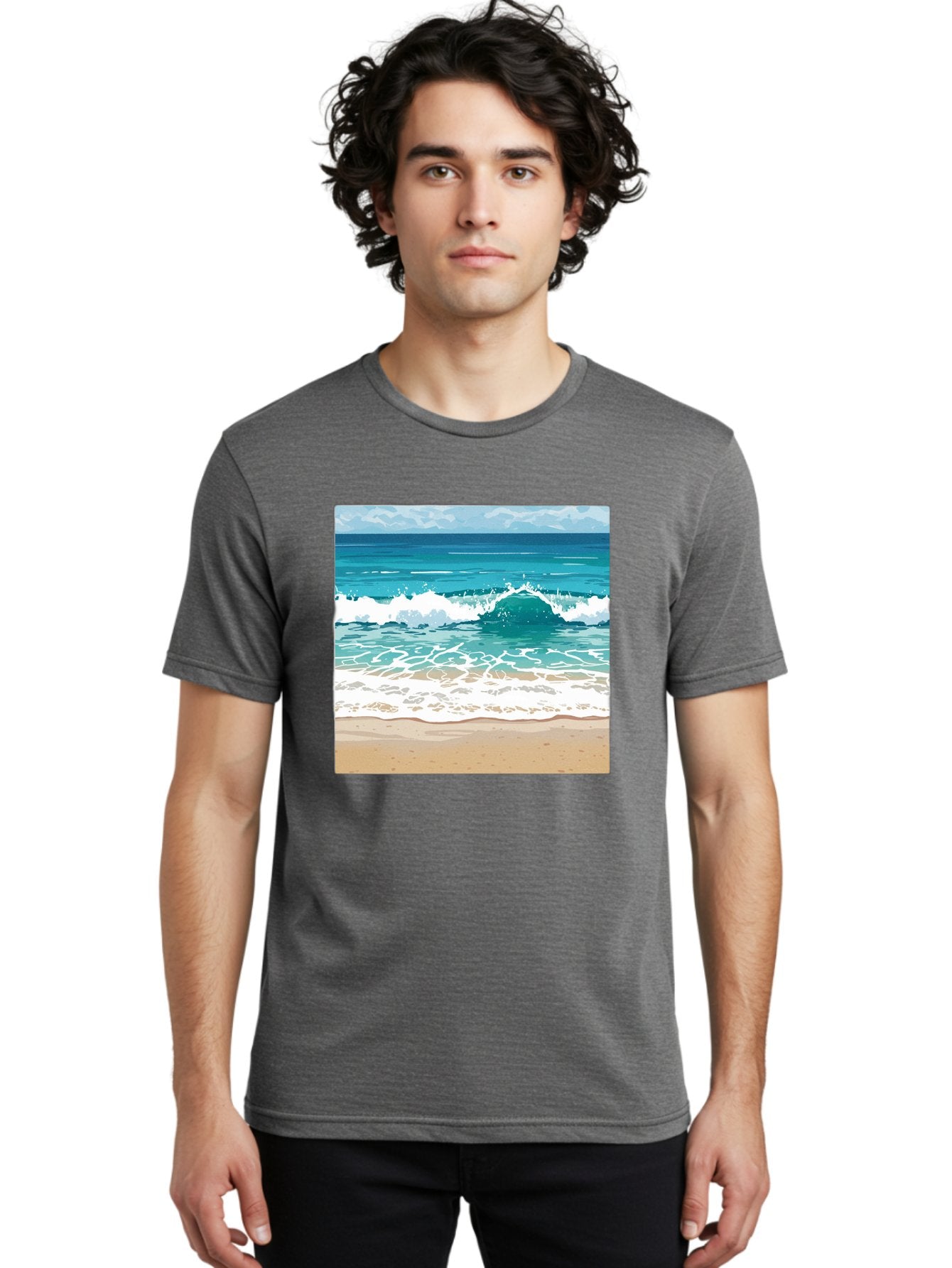 Ocean-Waves Men'S Graphic Tee, 100% Cotton, Comfortable Casual Summer Wear, Machine Washable, Vintage Camera, Old Camera, Antique Camera, Black Camera, Classic Photography, Photography Equipment, Nostalgic Device, Film Camera, Camera Art Bak988 25
