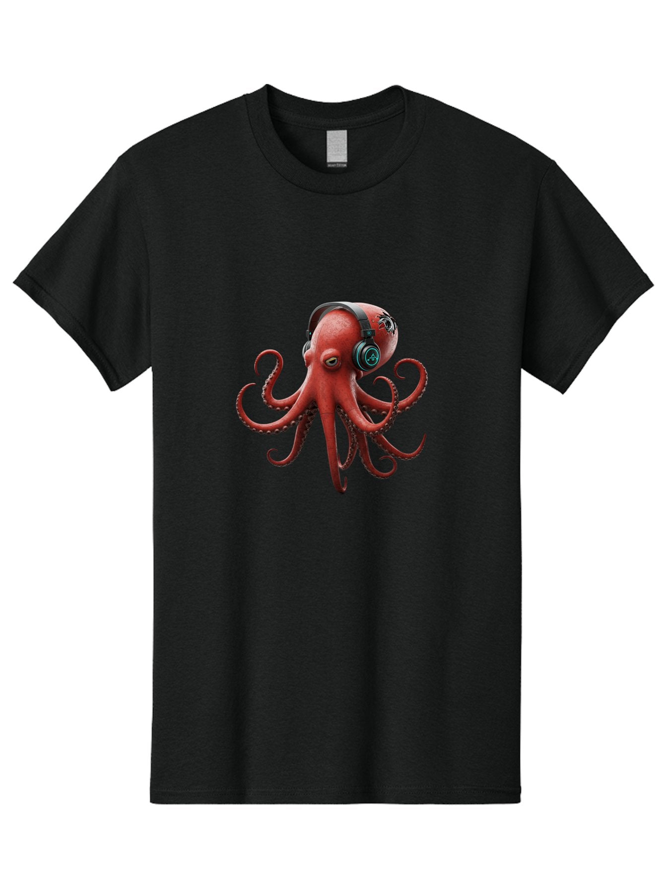 Octopus-Dj Men'S Graphic Tee, 100% Cotton, Comfortable Casual Summer Wear, Machine Washable, Vintage Camera, Old Camera, Antique Camera, Black Camera, Classic Photography, Photography Equipment, Nostalgic Device, Film Camera, Camera Art Bak989