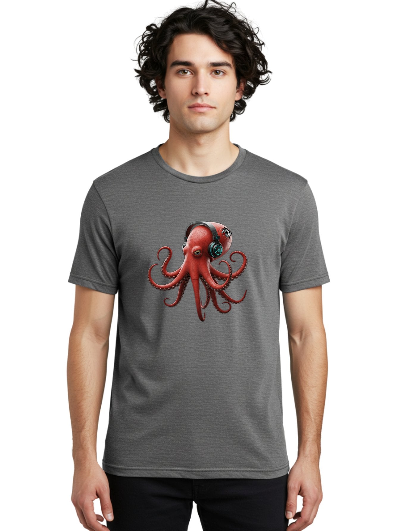 Octopus-Dj Men'S Graphic Tee, 100% Cotton, Comfortable Casual Summer Wear, Machine Washable, Vintage Camera, Old Camera, Antique Camera, Black Camera, Classic Photography, Photography Equipment, Nostalgic Device, Film Camera, Camera Art Bak989 20