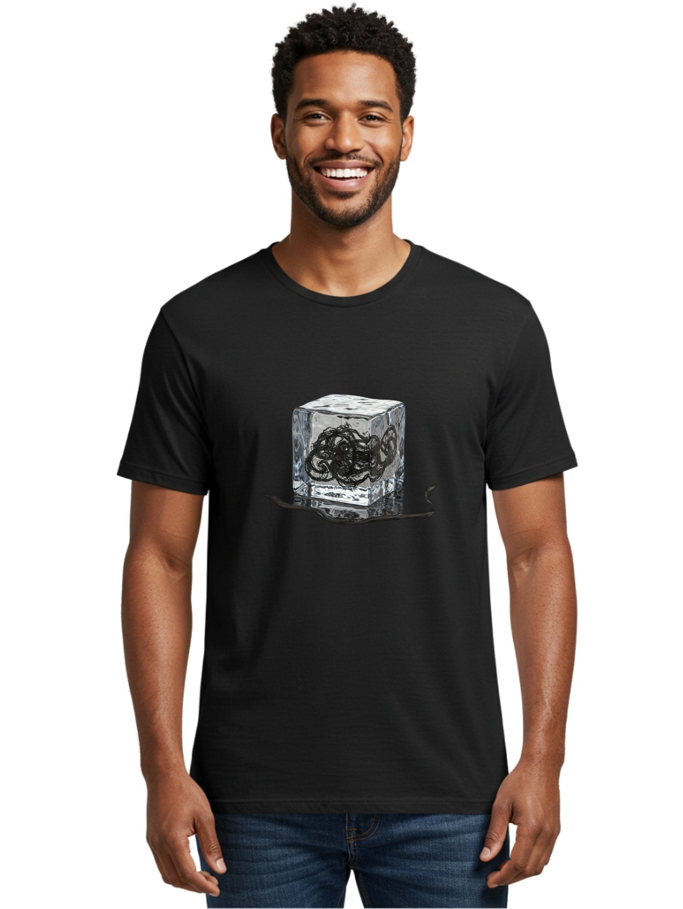 Octopus-In-Ice-Cube Men'S Graphic Tee, 100% Cotton, Comfortable Casual Summer Wear, Machine Washable, Vintage Camera, Old Camera, Antique Camera, Black Camera, Classic Photography, Photography Equipment, Nostalgic Device, Film Camera, Bak992 27