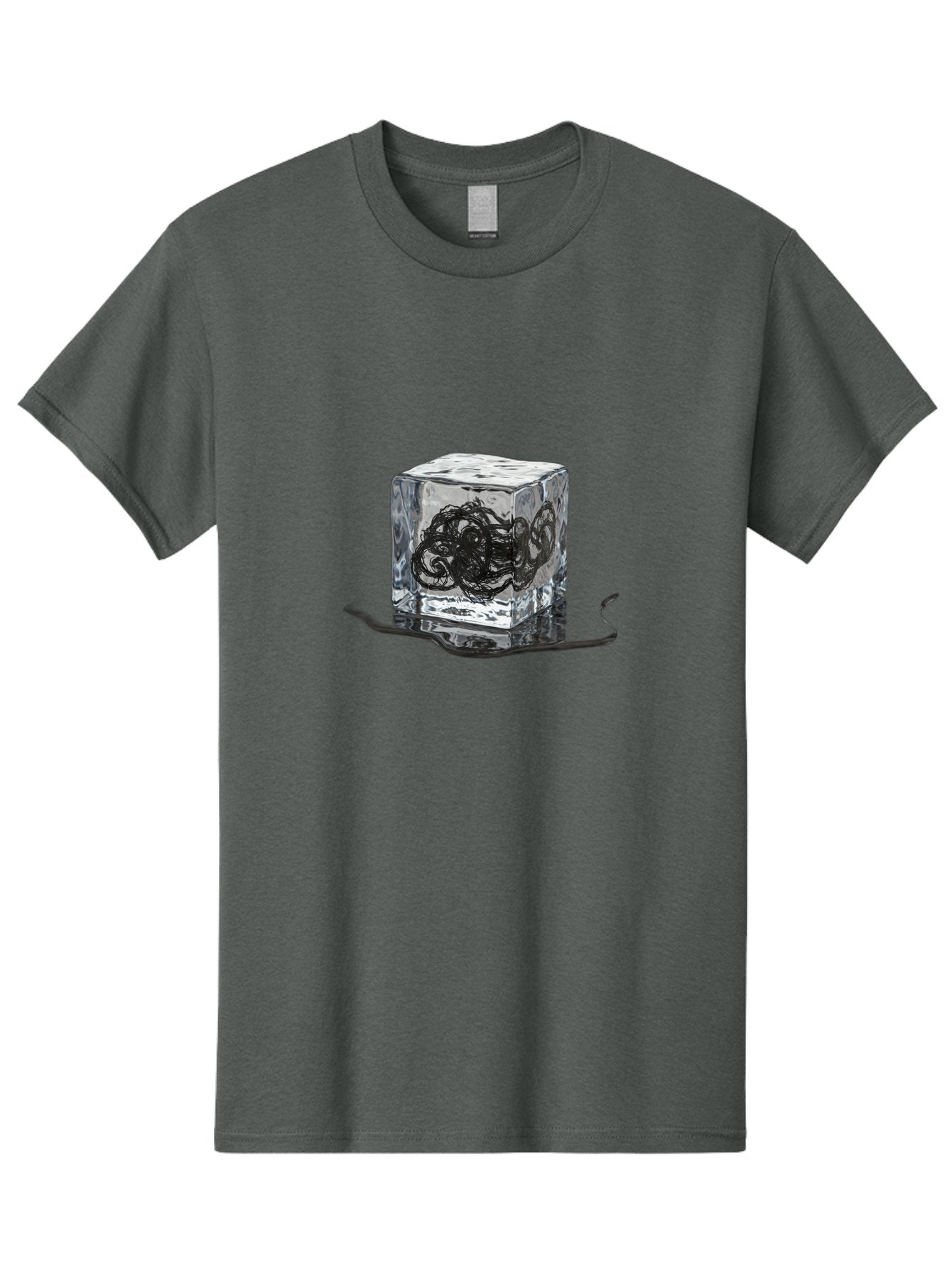 Octopus-In-Ice-Cube Men'S Graphic Tee, 100% Cotton, Comfortable Casual Summer Wear, Machine Washable, Vintage Camera, Old Camera, Antique Camera, Black Camera, Classic Photography, Photography Equipment, Nostalgic Device, Film Camera, Bak992