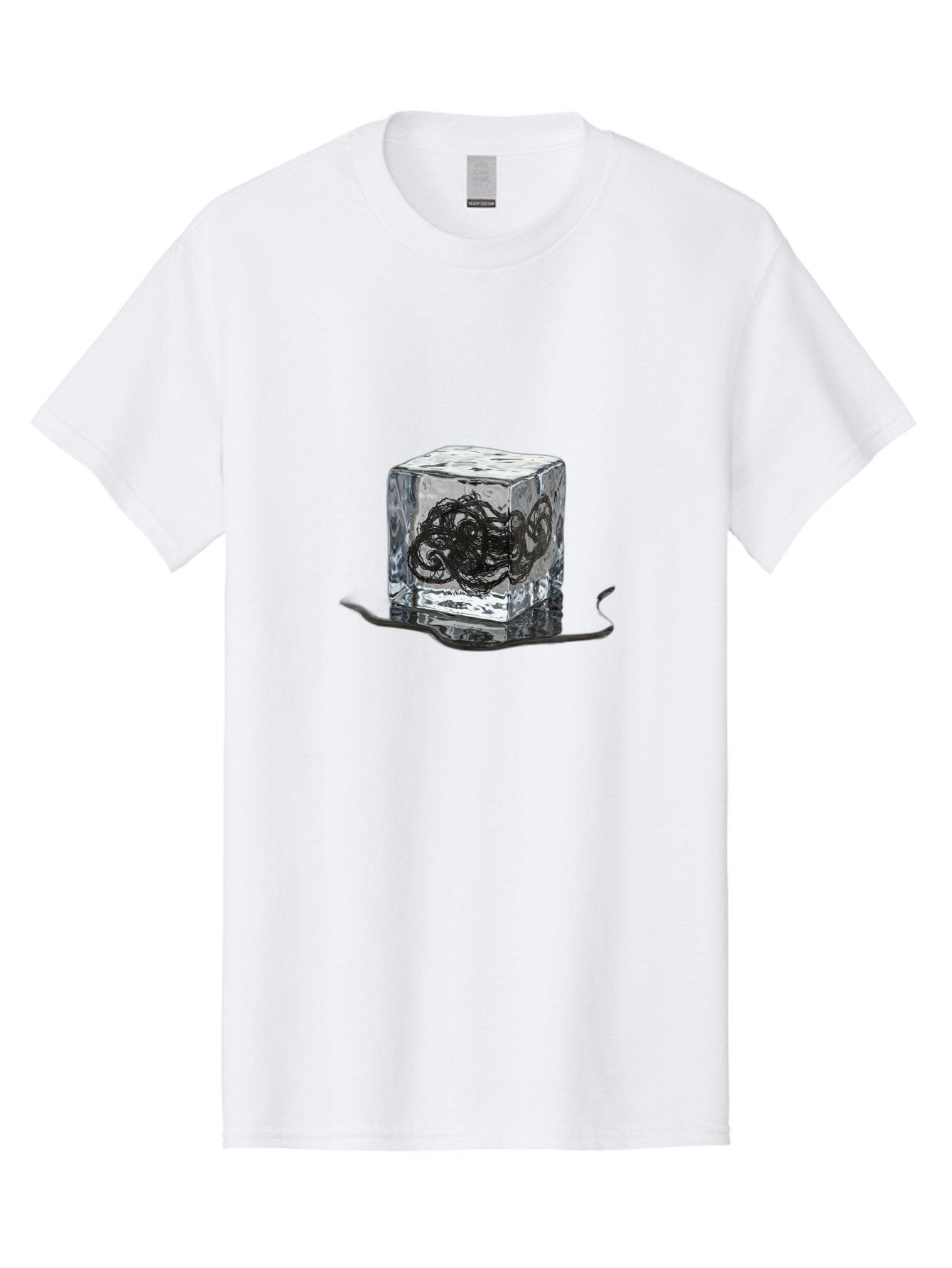 Octopus-In-Ice-Cube Men'S Graphic Tee, 100% Cotton, Comfortable Casual Summer Wear, Machine Washable, Vintage Camera, Old Camera, Antique Camera, Black Camera, Classic Photography, Photography Equipment, Nostalgic Device, Film Camera, Bak992