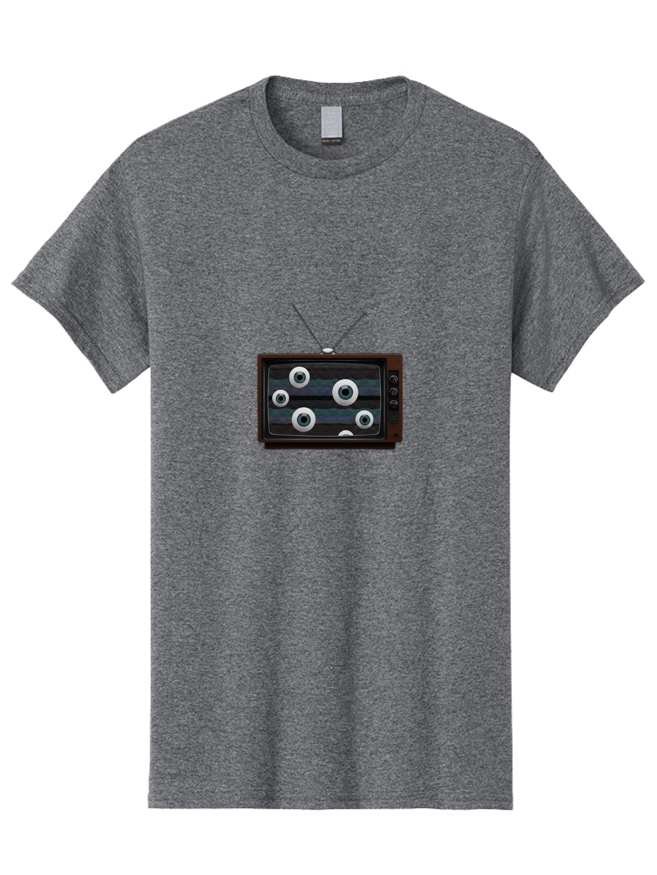 Old-Tv-Set Men'S Graphic Tee, 100% Cotton, Comfortable Casual Summer Wear, Machine Washable, Vintage Camera, Old Camera, Antique Camera, Black Camera, Classic Photography, Photography Equipment, Nostalgic Device, Film Camera, Camera Art Bak995