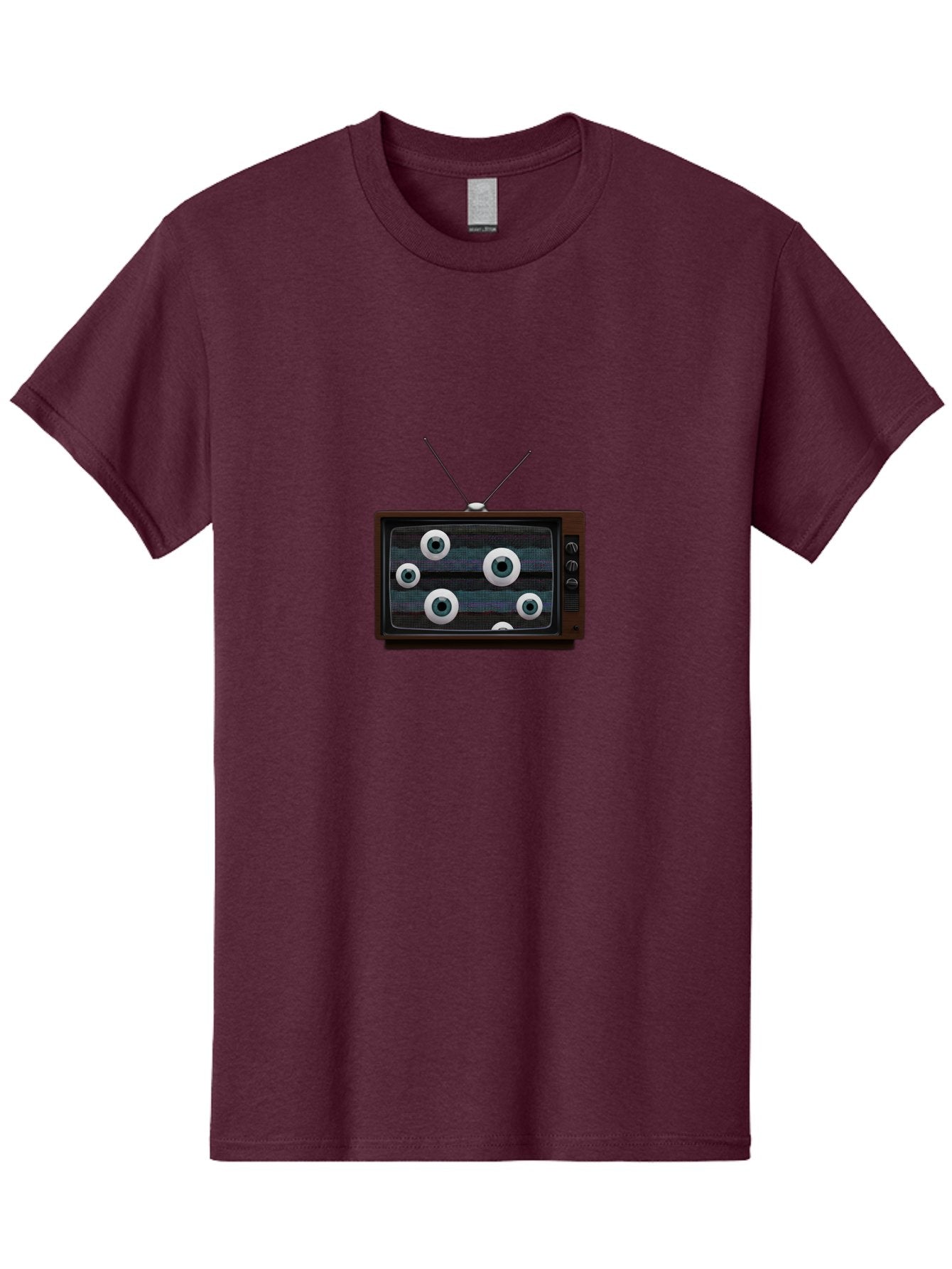 Old-Tv-Set Men'S Graphic Tee, 100% Cotton, Comfortable Casual Summer Wear, Machine Washable, Vintage Camera, Old Camera, Antique Camera, Black Camera, Classic Photography, Photography Equipment, Nostalgic Device, Film Camera, Camera Art Bak995 5