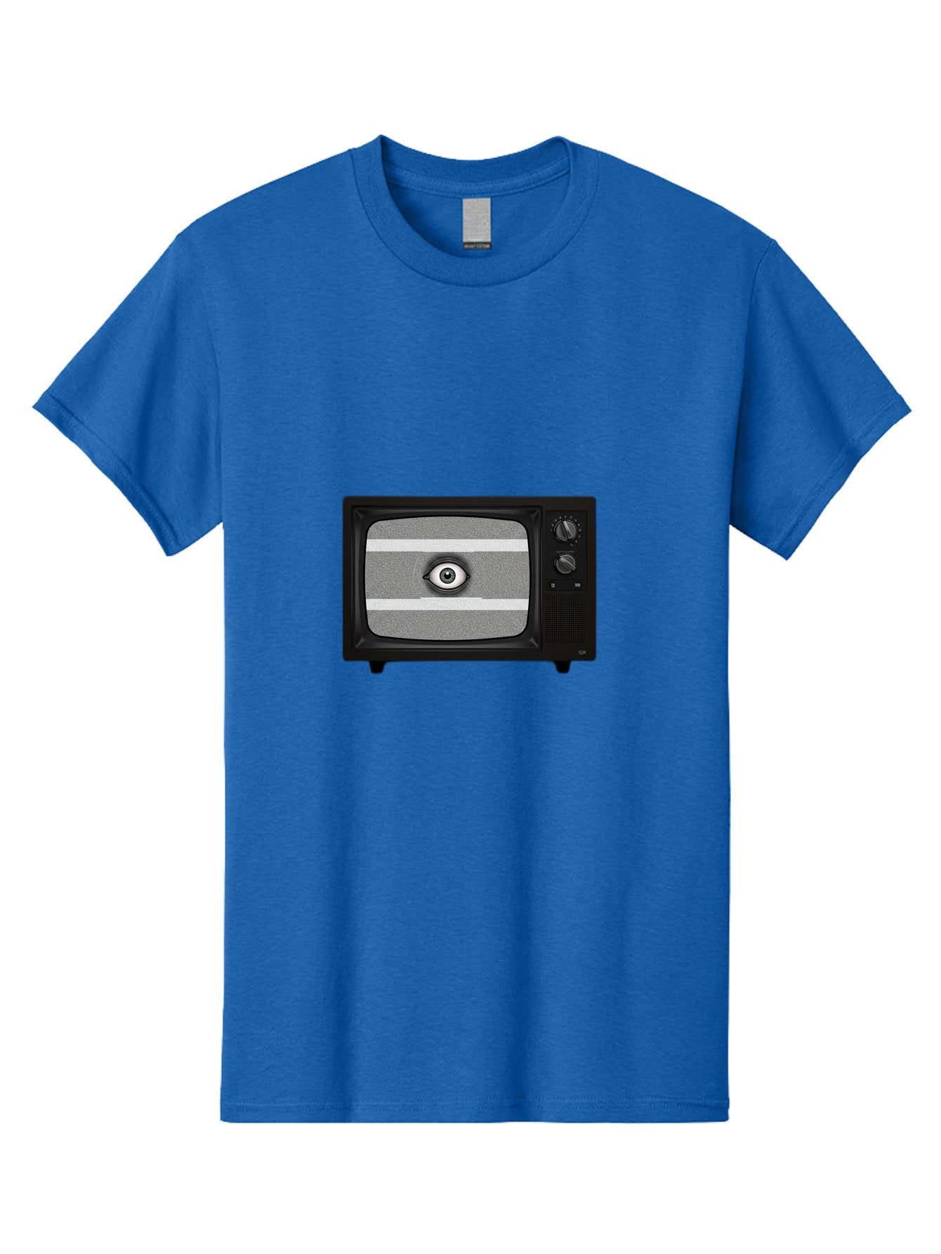 Old-Tv-With-Eye Men'S Graphic Tee, 100% Cotton, Comfortable Casual Summer Wear, Machine Washable, Vintage Camera, Old Camera, Antique Camera, Black Camera, Classic Photography, Photography Equipment, Nostalgic Device, Film Camera, Camera Art Bak996 15