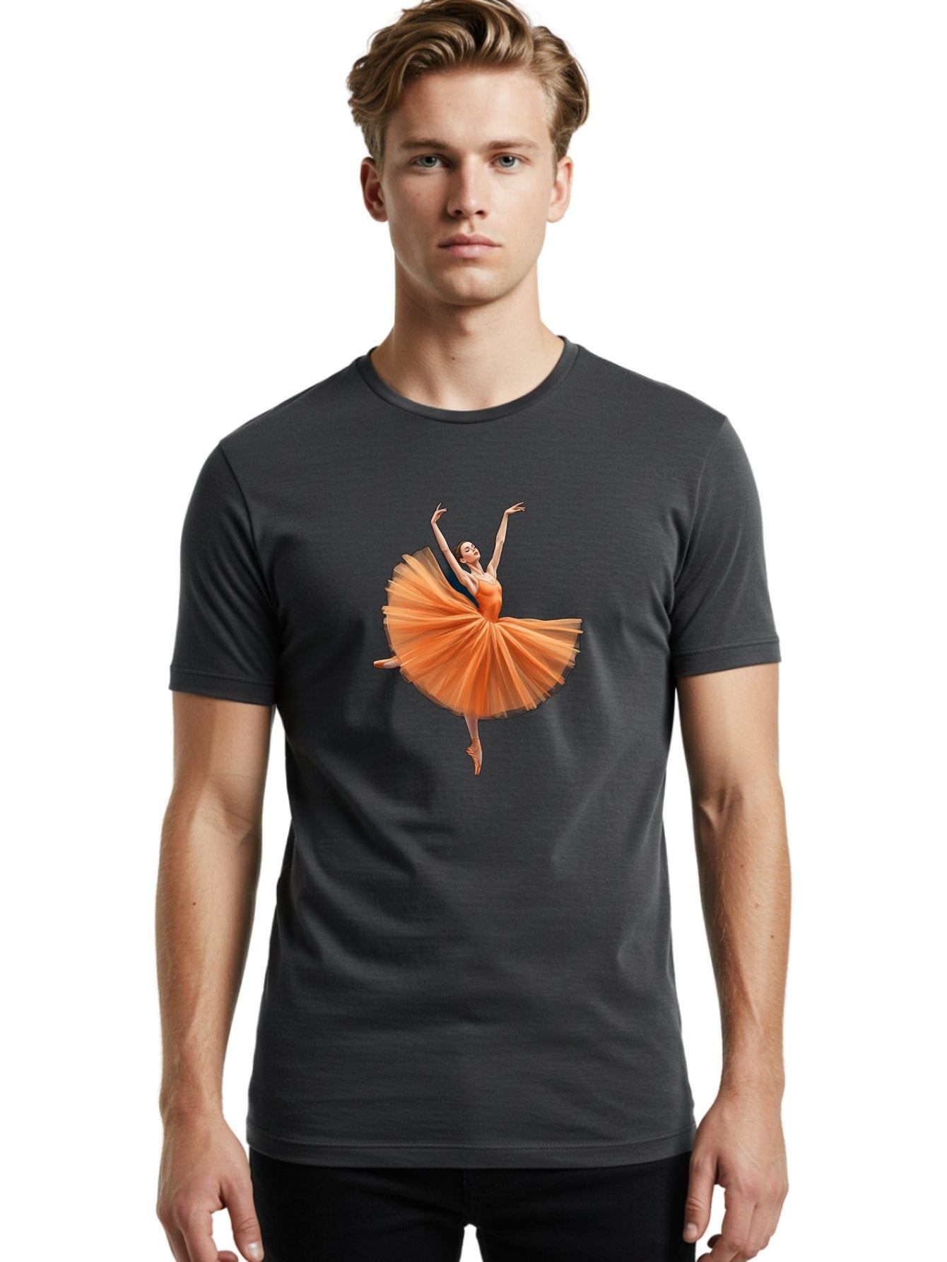 Orange-Ballerina Men'S Graphic Tee, 100% Cotton, Comfortable Casual Summer Wear, Machine Washable, Vintage Camera, Old Camera, Antique Camera, Black Camera, Classic Photography, Photography Equipment, Nostalgic Device, Film Camera, Camera Art Bal001 27