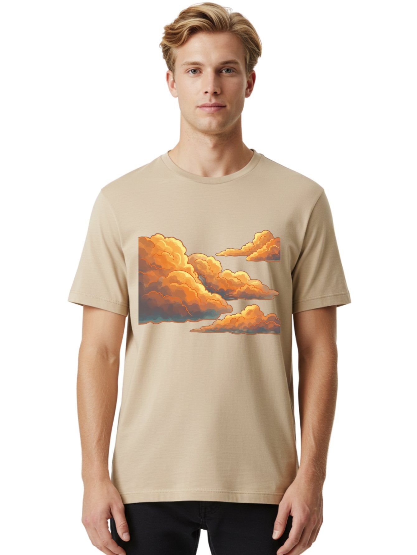 Orange-Clouds Men'S Graphic Tee, 100% Cotton, Comfortable Casual Summer Wear, Machine Washable, Vintage Camera, Old Camera, Antique Camera, Black Camera, Classic Photography, Photography Equipment, Nostalgic Device, Film Camera, Camera Art Bal002 19