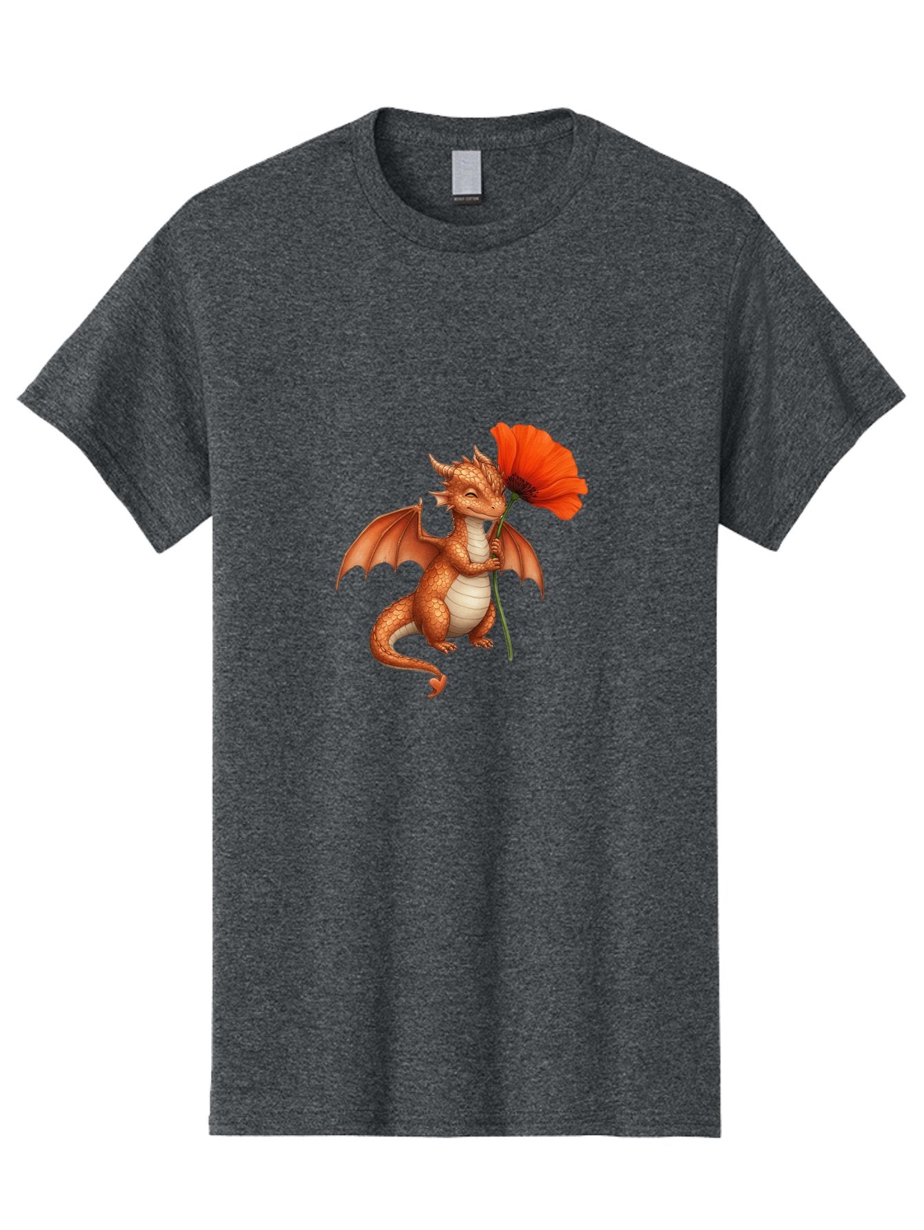 Orange-Dragon-With-Poppy Men'S Graphic Tee, 100% Cotton, Comfortable Casual Summer Wear, Machine Washable, Vintage Camera, Old Camera, Antique Camera, Black Camera, Classic Photography, Photography Equipment, Nostalgic Device, Film Camera, Bal003 13
