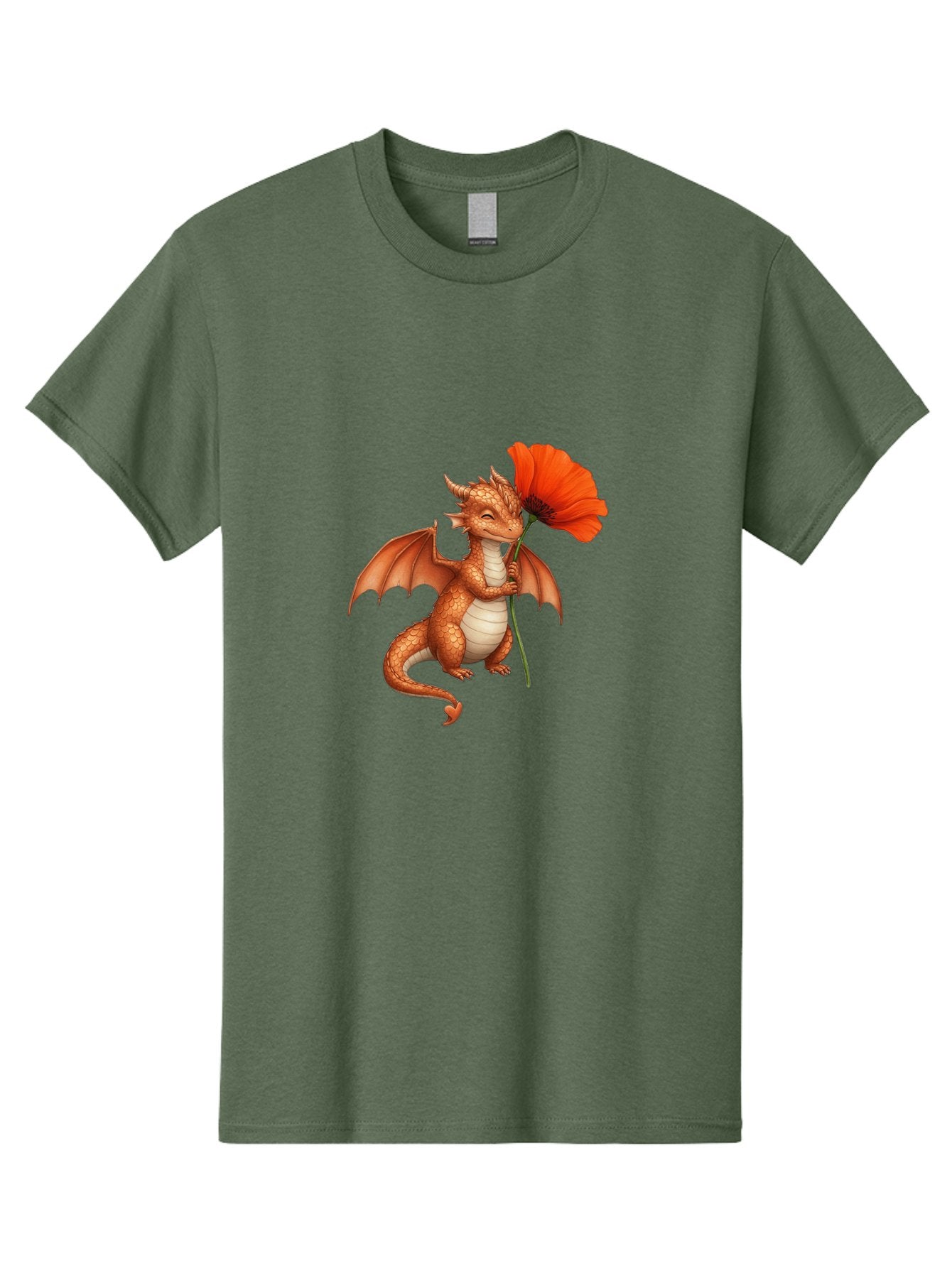 Orange-Dragon-With-Poppy Men'S Graphic Tee, 100% Cotton, Comfortable Casual Summer Wear, Machine Washable, Vintage Camera, Old Camera, Antique Camera, Black Camera, Classic Photography, Photography Equipment, Nostalgic Device, Film Camera, Bal003 14