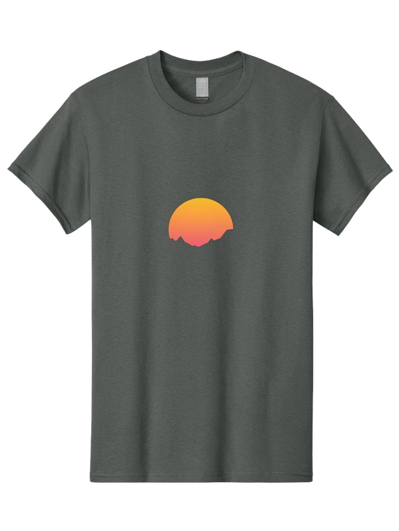 Orange-Gradient-Half-Circle Men'S Graphic Tee, 100% Cotton, Comfortable Casual Summer Wear, Machine Washable, Vintage Camera, Old Camera, Antique Camera, Black Camera, Classic Photography, Photography Equipment, Nostalgic Device, Film Camera, Bal005 10