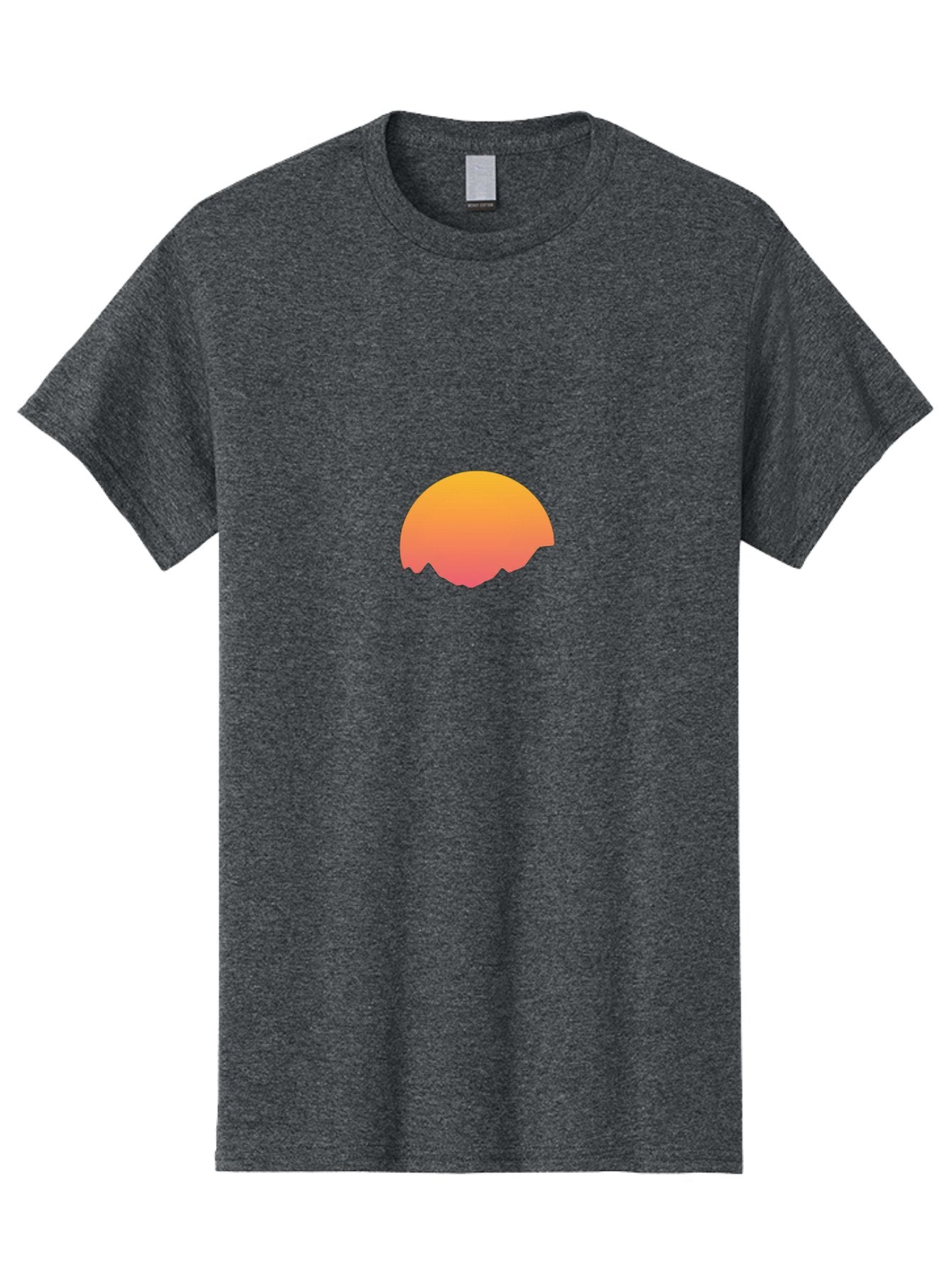 Orange-Gradient-Half-Circle Men'S Graphic Tee, 100% Cotton, Comfortable Casual Summer Wear, Machine Washable, Vintage Camera, Old Camera, Antique Camera, Black Camera, Classic Photography, Photography Equipment, Nostalgic Device, Film Camera, Bal005 13