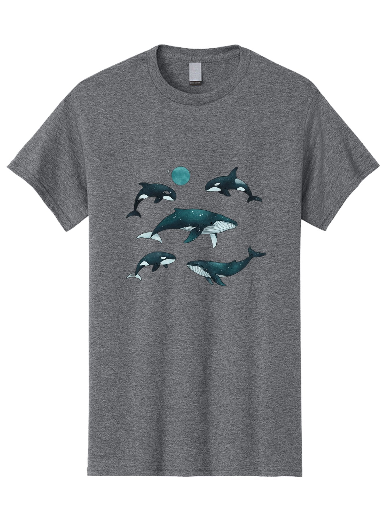 Orcas-Under-Moon Men'S Graphic Tee, 100% Cotton, Comfortable Casual Summer Wear, Machine Washable, Vintage Camera, Old Camera, Antique Camera, Black Camera, Classic Photography, Photography Equipment, Nostalgic Device, Film Camera, Camera Art Bal006 3