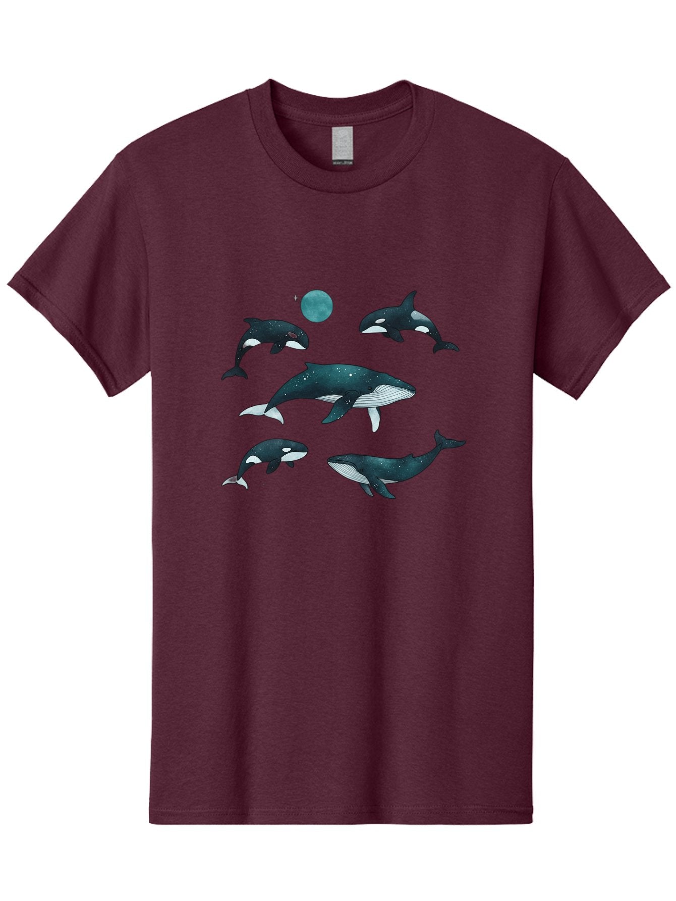Orcas-Under-Moon Men'S Graphic Tee, 100% Cotton, Comfortable Casual Summer Wear, Machine Washable, Vintage Camera, Old Camera, Antique Camera, Black Camera, Classic Photography, Photography Equipment, Nostalgic Device, Film Camera, Camera Art Bal006 6