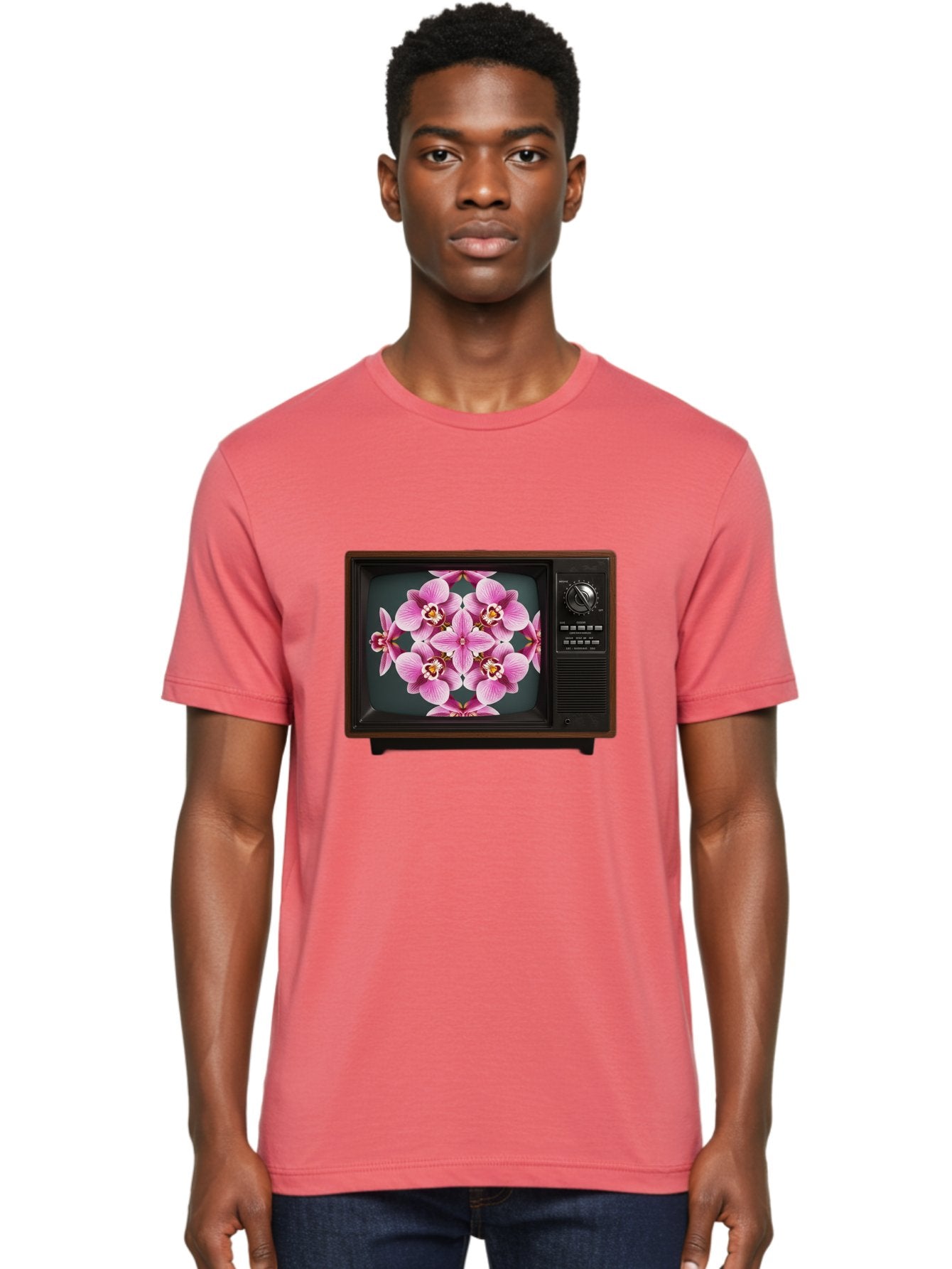 Orchids-On-Tv Men'S Graphic Tee, 100% Cotton, Comfortable Casual Summer Wear, Machine Washable, Vintage Camera, Old Camera, Antique Camera, Black Camera, Classic Photography, Photography Equipment, Nostalgic Device, Film Camera, Camera Art Bal007 21