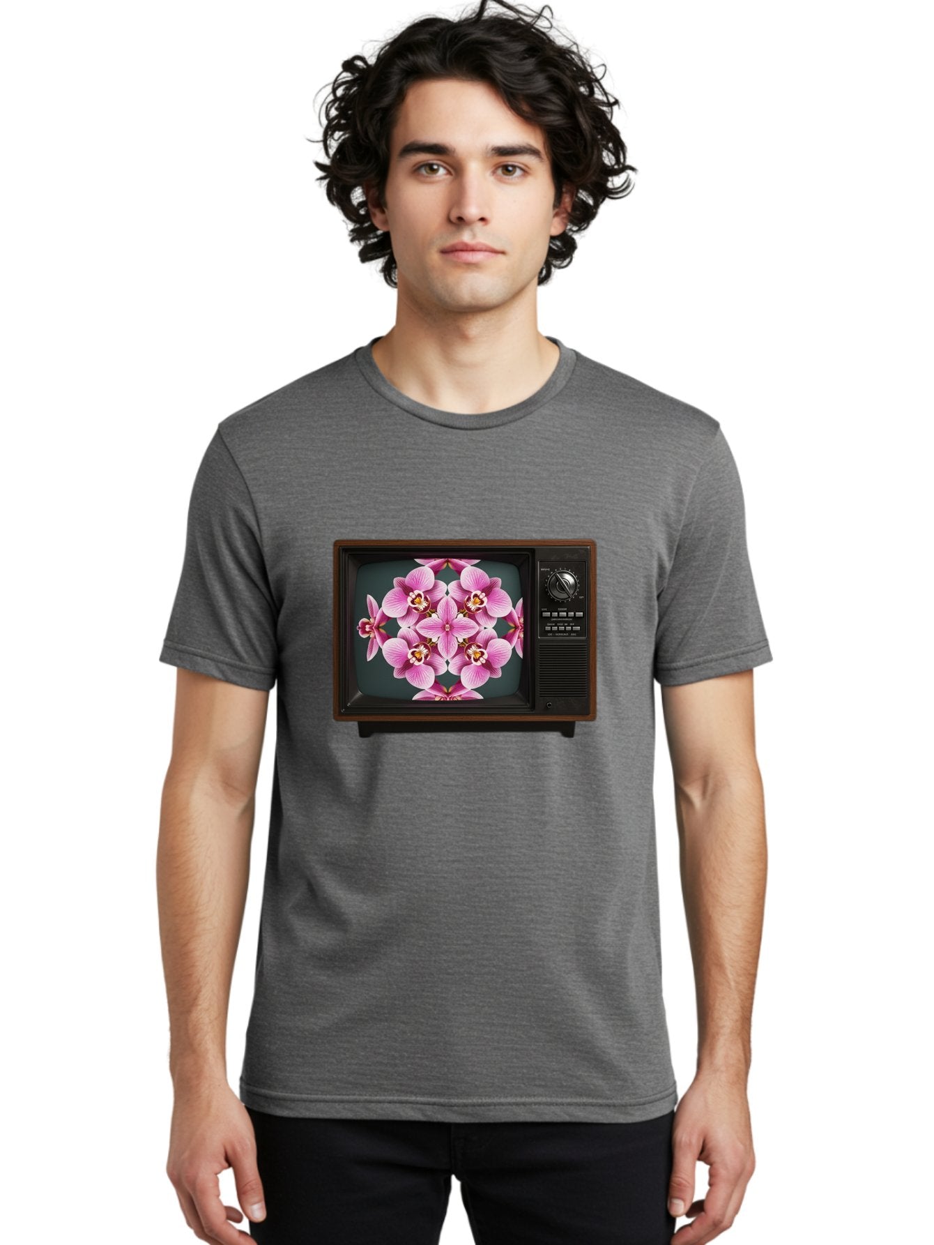 Orchids-On-Tv Men'S Graphic Tee, 100% Cotton, Comfortable Casual Summer Wear, Machine Washable, Vintage Camera, Old Camera, Antique Camera, Black Camera, Classic Photography, Photography Equipment, Nostalgic Device, Film Camera, Camera Art Bal007 20