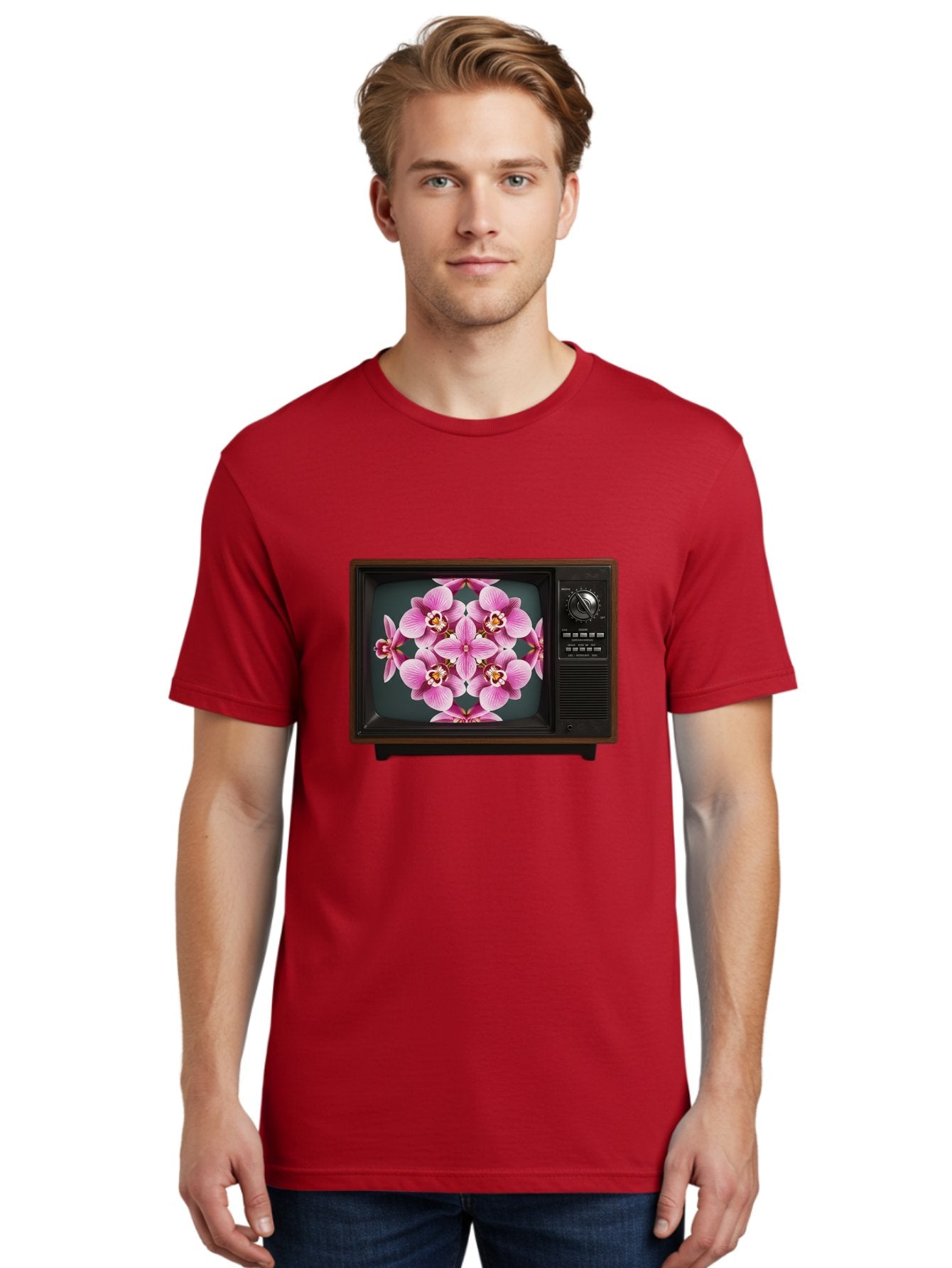 Orchids-On-Tv Men'S Graphic Tee, 100% Cotton, Comfortable Casual Summer Wear, Machine Washable, Vintage Camera, Old Camera, Antique Camera, Black Camera, Classic Photography, Photography Equipment, Nostalgic Device, Film Camera, Camera Art Bal007 28