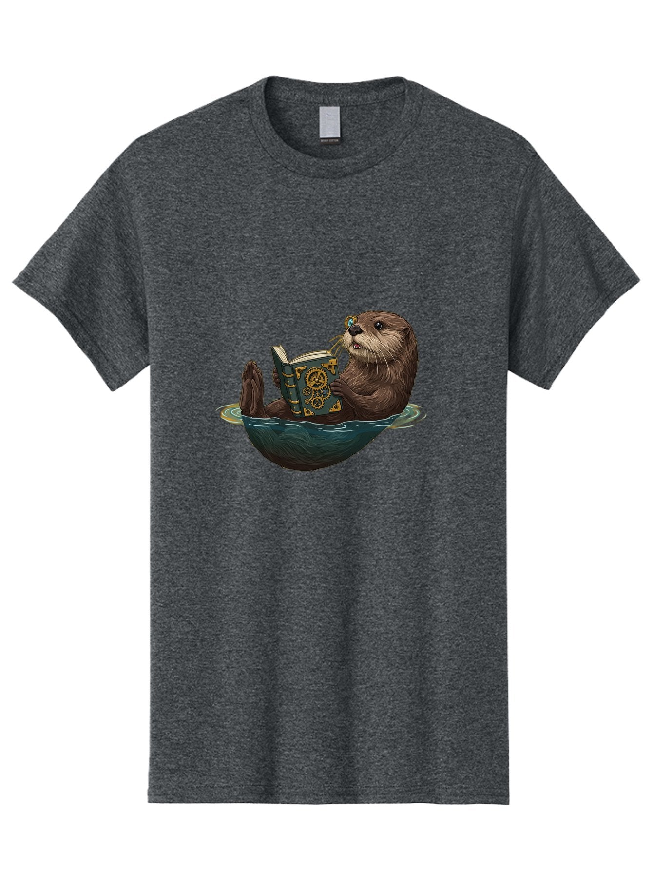Otter-Reading-Book-1 Men'S Graphic Tee, 100% Cotton, Comfortable Casual Summer Wear, Machine Washable, Vintage Camera, Old Camera, Antique Camera, Black Camera, Classic Photography, Photography Equipment, Nostalgic Device, Film Camera, Bal011 12