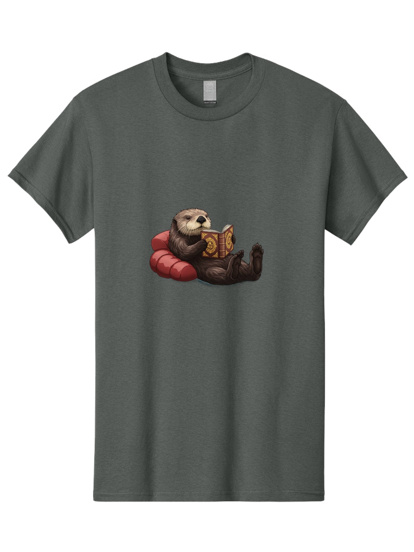 Otter-Reading-Book Men'S Graphic Tee, 100% Cotton, Comfortable Casual Summer Wear, Machine Washable, Vintage Camera, Old Camera, Antique Camera, Black Camera, Classic Photography, Photography Equipment, Nostalgic Device, Film Camera, Bal012 8