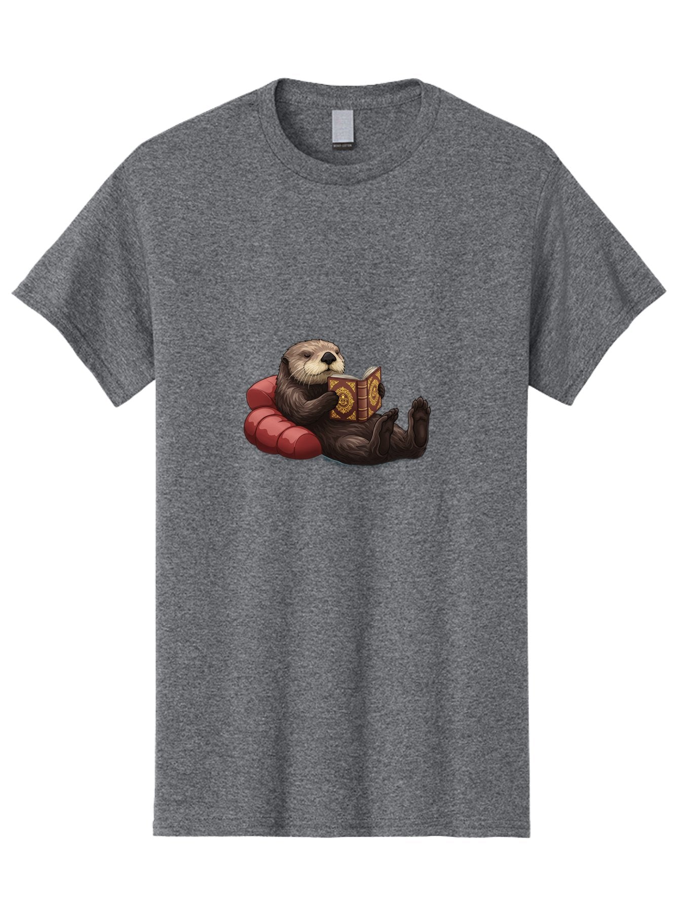 Otter-Reading-Book Men'S Graphic Tee, 100% Cotton, Comfortable Casual Summer Wear, Machine Washable, Vintage Camera, Old Camera, Antique Camera, Black Camera, Classic Photography, Photography Equipment, Nostalgic Device, Film Camera, Bal012 4