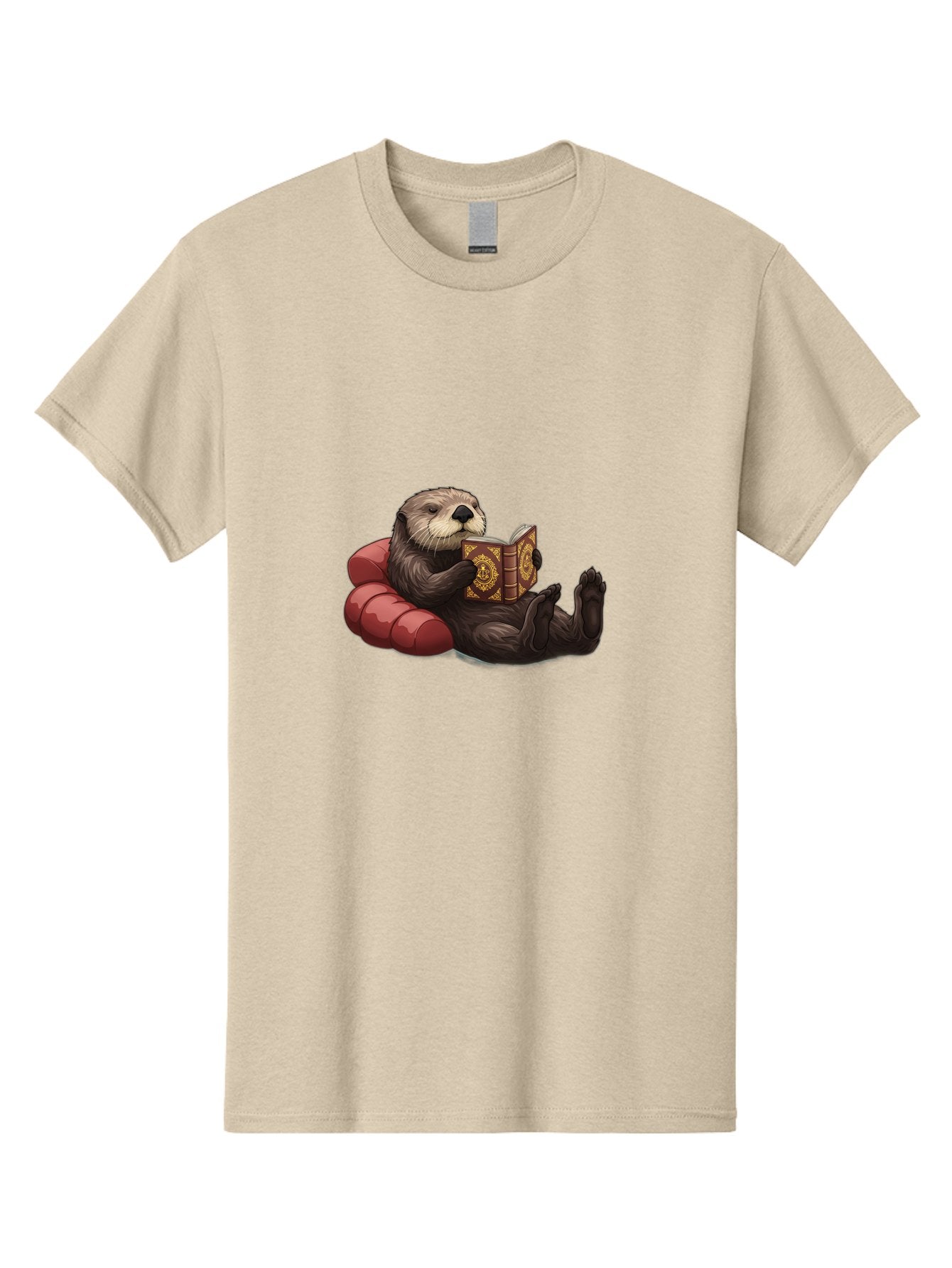 Otter-Reading-Book Men'S Graphic Tee, 100% Cotton, Comfortable Casual Summer Wear, Machine Washable, Vintage Camera, Old Camera, Antique Camera, Black Camera, Classic Photography, Photography Equipment, Nostalgic Device, Film Camera, Bal012 7