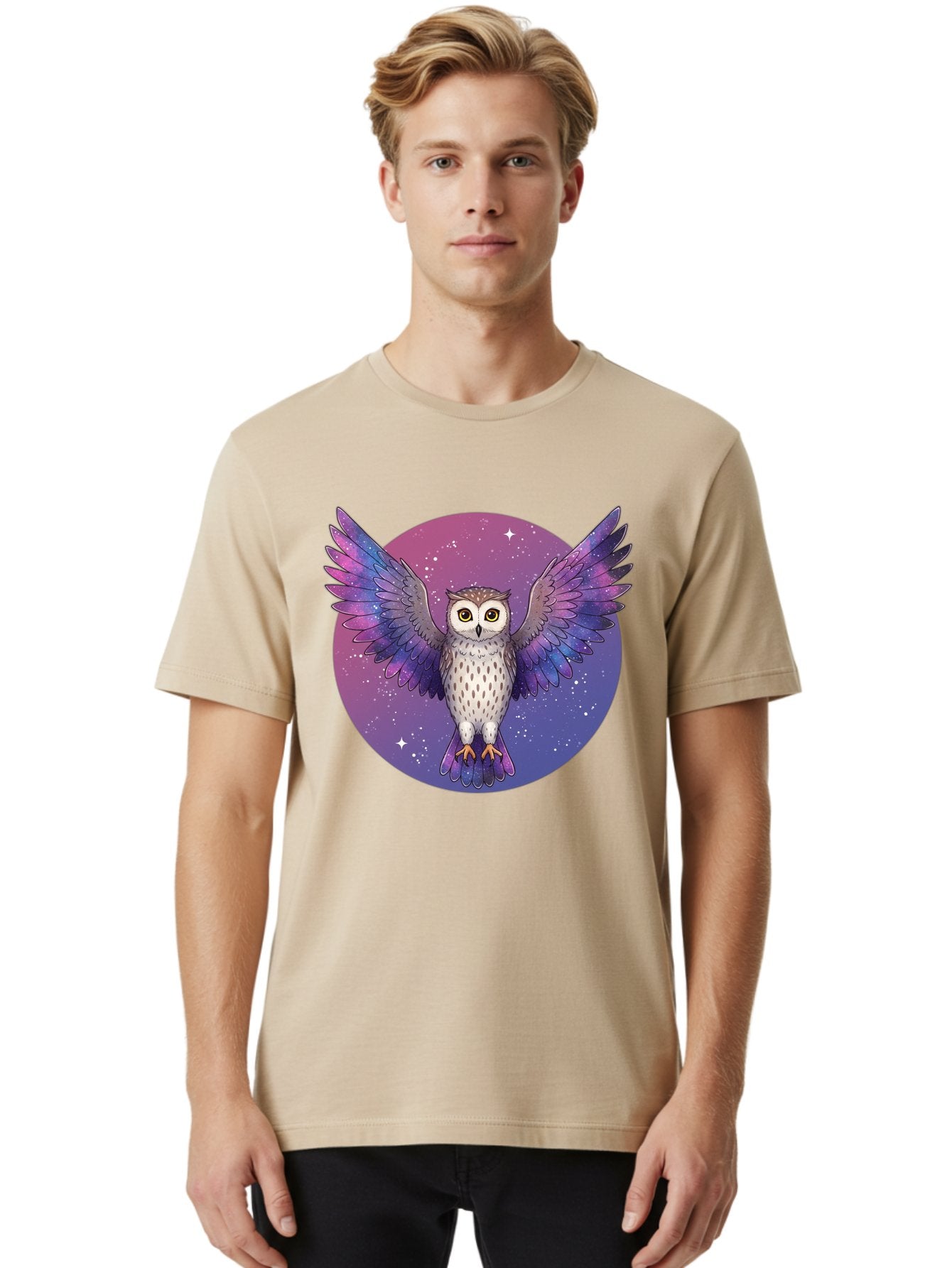 Owl-In-Space Men'S Graphic Tee, 100% Cotton, Comfortable Casual Summer Wear, Machine Washable, Vintage Camera, Old Camera, Antique Camera, Black Camera, Classic Photography, Photography Equipment, Nostalgic Device, Film Camera, Camera Art Bal021 25