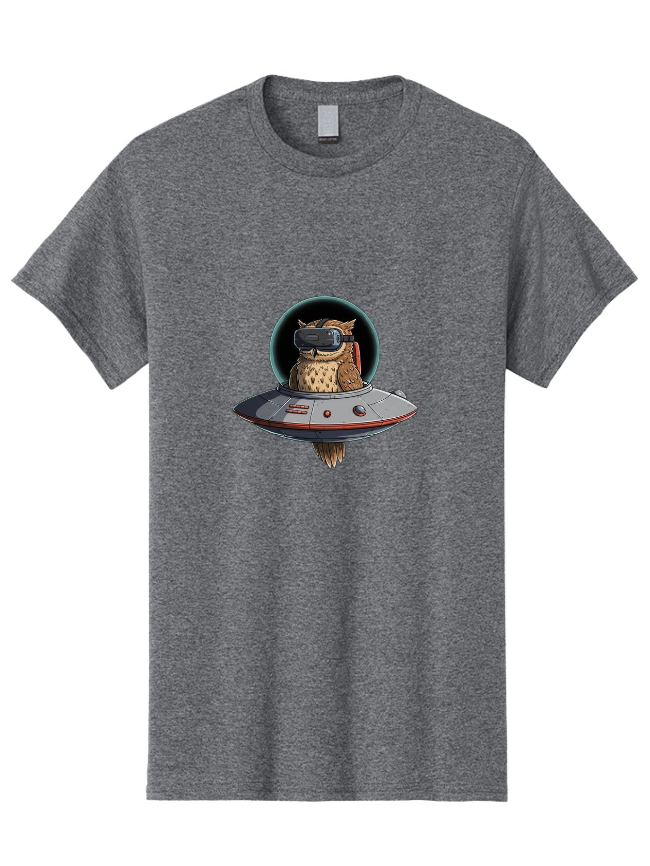 Owl-In-Vr-Headset Men'S Graphic Tee, 100% Cotton, Comfortable Casual Summer Wear, Machine Washable, Vintage Camera, Old Camera, Antique Camera, Black Camera, Classic Photography, Photography Equipment, Nostalgic Device, Film Camera, Camera Art Bal022 15