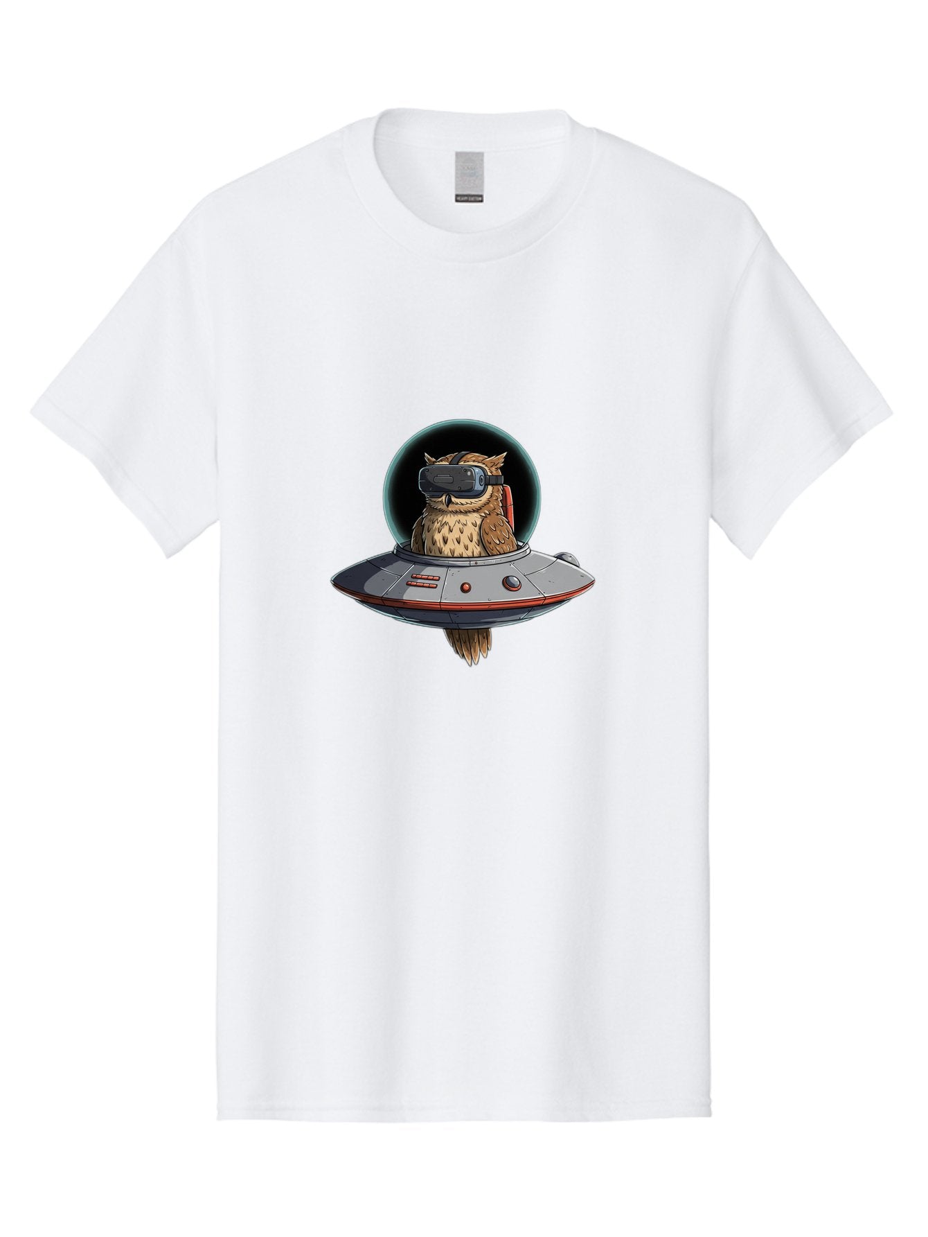 Owl-In-Vr-Headset Men'S Graphic Tee, 100% Cotton, Comfortable Casual Summer Wear, Machine Washable, Vintage Camera, Old Camera, Antique Camera, Black Camera, Classic Photography, Photography Equipment, Nostalgic Device, Film Camera, Camera Art Bal022 13