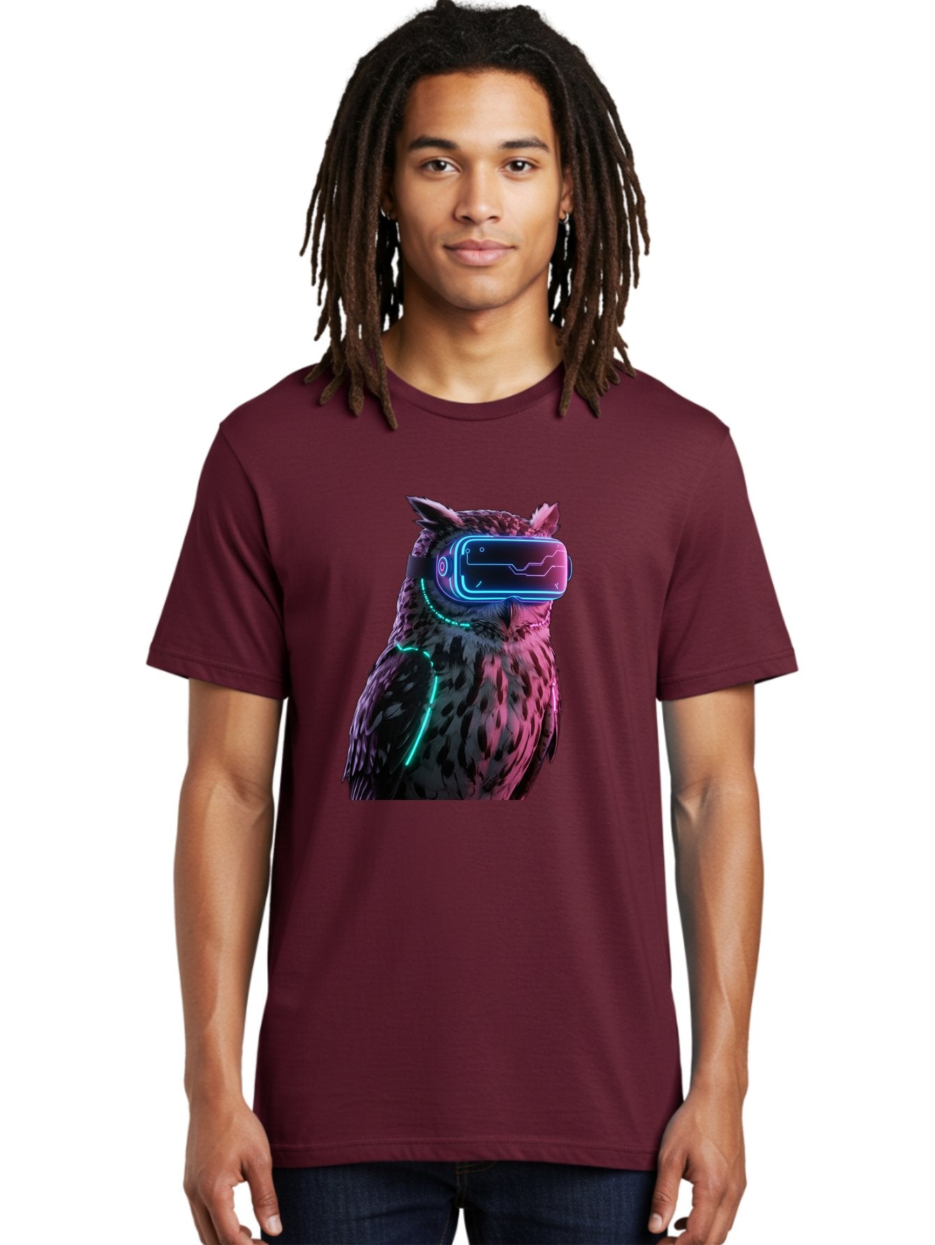 Owl-Vr-Headset-1 Men'S Graphic Tee, 100% Cotton, Comfortable Casual Summer Wear, Machine Washable, Vintage Camera, Old Camera, Antique Camera, Black Camera, Classic Photography, Photography Equipment, Nostalgic Device, Film Camera, Camera Art Bal023 23
