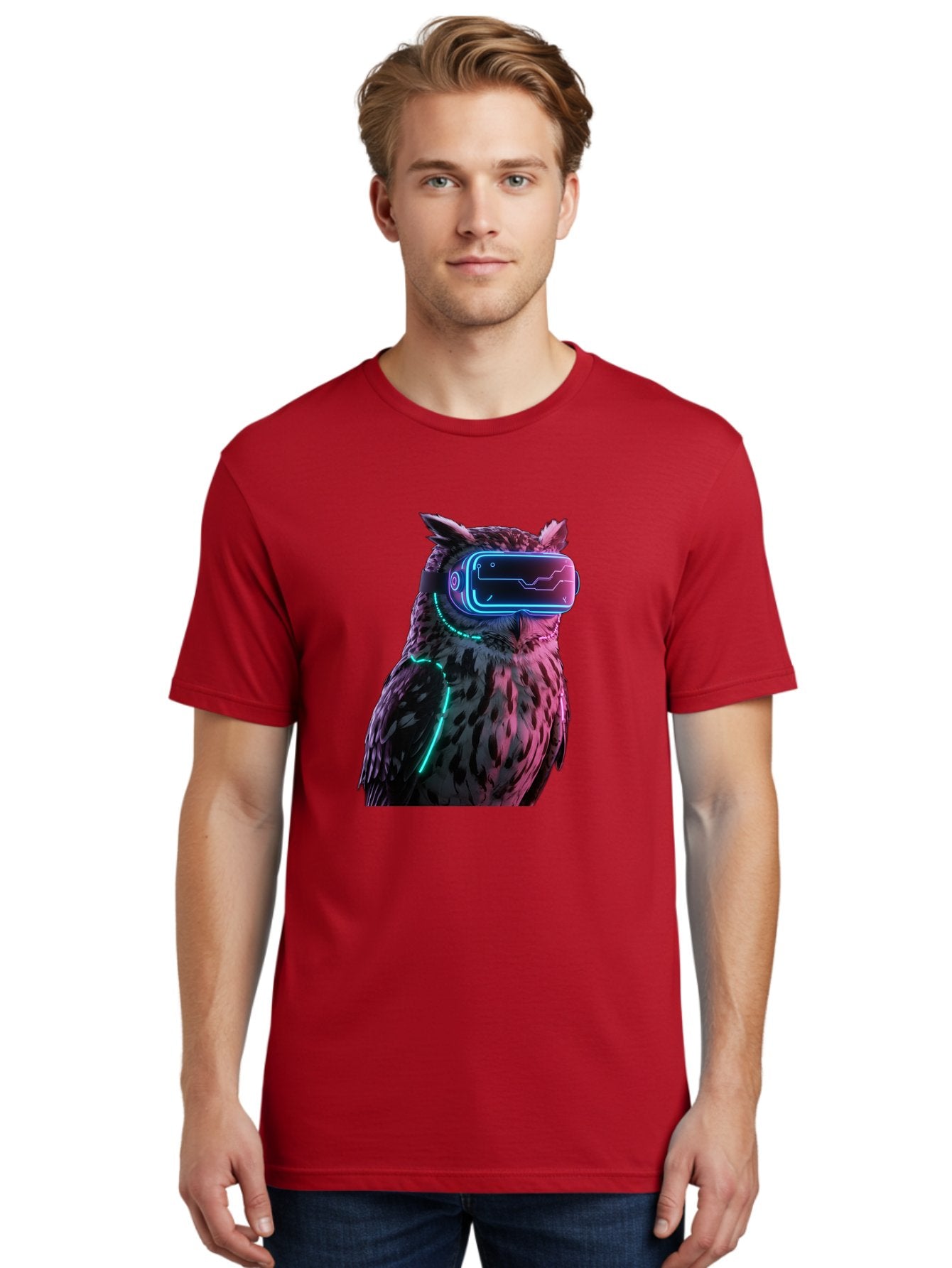 Owl-Vr-Headset-1 Men'S Graphic Tee, 100% Cotton, Comfortable Casual Summer Wear, Machine Washable, Vintage Camera, Old Camera, Antique Camera, Black Camera, Classic Photography, Photography Equipment, Nostalgic Device, Film Camera, Camera Art Bal023 22