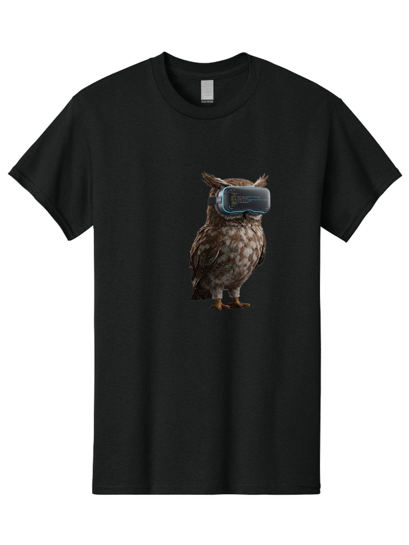 Owl-Vr-Headset Men'S Graphic Tee, 100% Cotton, Comfortable Casual Summer Wear, Machine Washable, Vintage Camera, Old Camera, Antique Camera, Black Camera, Classic Photography, Photography Equipment, Nostalgic Device, Film Camera, Camera Art Bal024