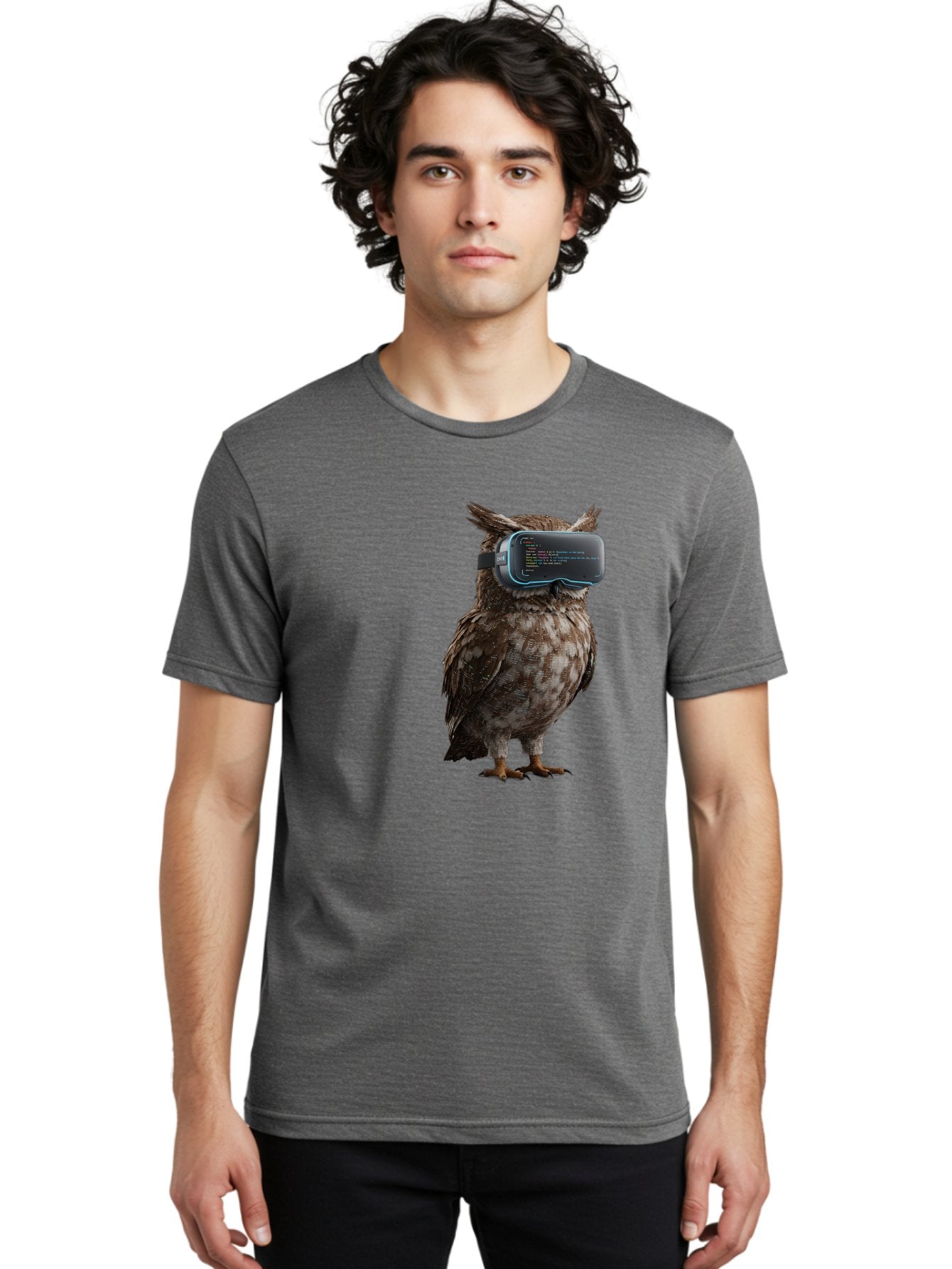Owl-Vr-Headset Men'S Graphic Tee, 100% Cotton, Comfortable Casual Summer Wear, Machine Washable, Vintage Camera, Old Camera, Antique Camera, Black Camera, Classic Photography, Photography Equipment, Nostalgic Device, Film Camera, Camera Art Bal024 18