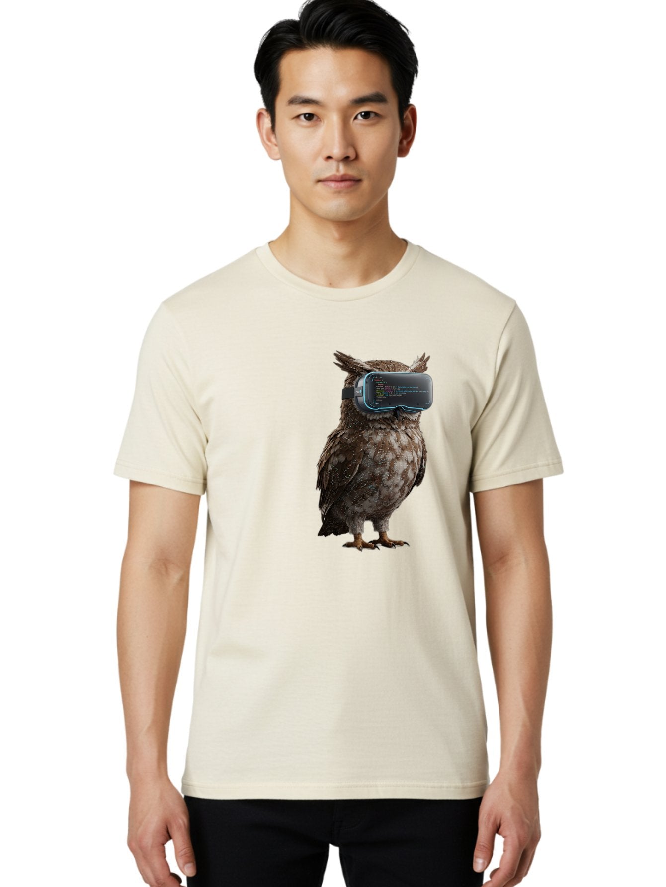 Owl-Vr-Headset Men'S Graphic Tee, 100% Cotton, Comfortable Casual Summer Wear, Machine Washable, Vintage Camera, Old Camera, Antique Camera, Black Camera, Classic Photography, Photography Equipment, Nostalgic Device, Film Camera, Camera Art Bal024 30