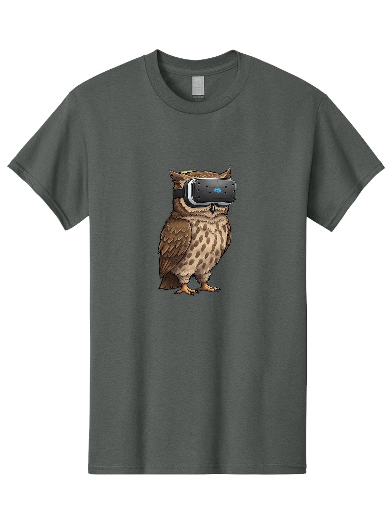 Owl-Wearing-Meta-Quest-3-Vr-Headset Men'S Graphic Tee, 100% Cotton, Comfortable Casual Summer Wear, Machine Washable, Vintage Camera, Old Camera, Antique Camera, Black Camera, Classic Photography, Photography Equipment, Nostalgic Device, Bal025 7