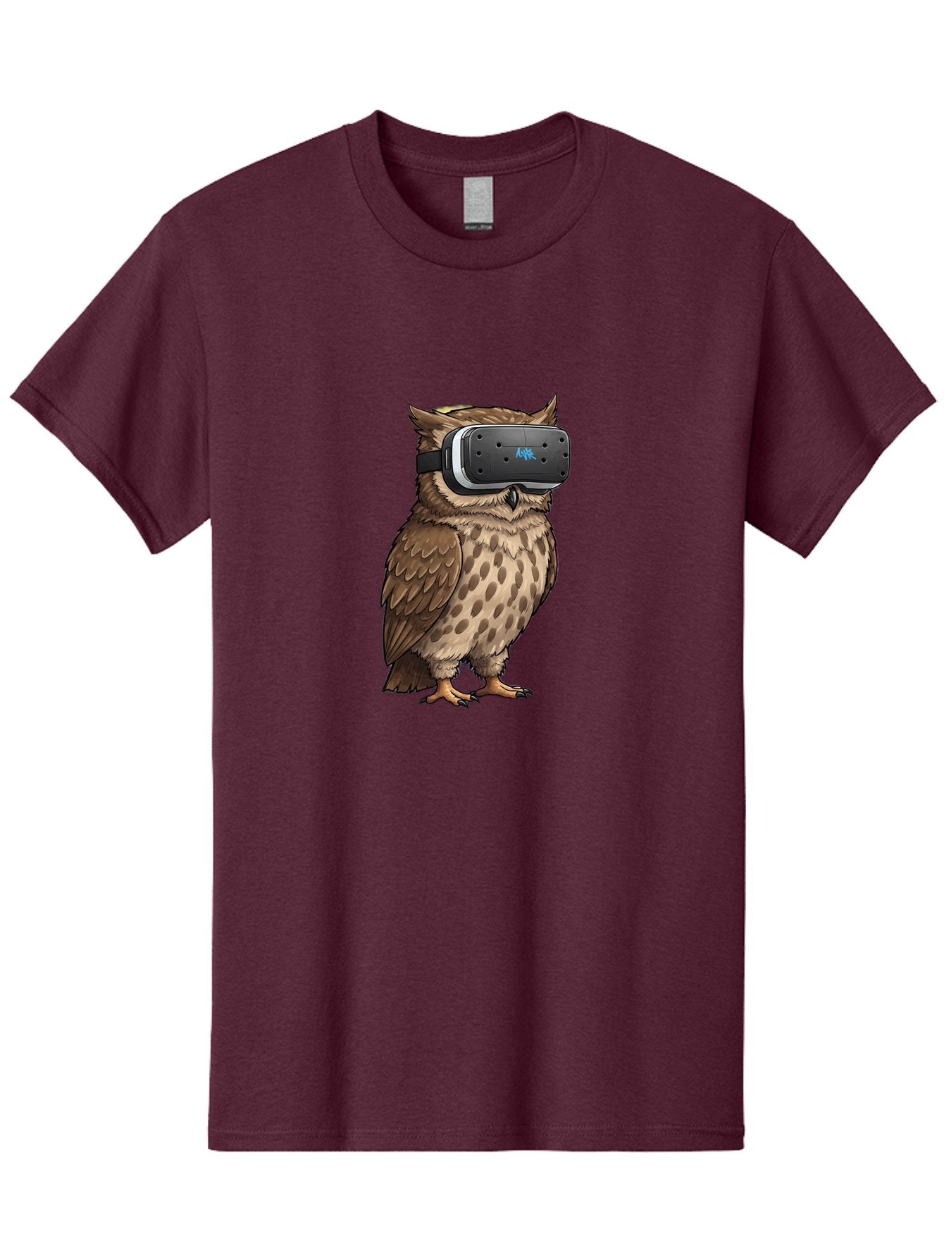 Owl-Wearing-Meta-Quest-3-Vr-Headset Men'S Graphic Tee, 100% Cotton, Comfortable Casual Summer Wear, Machine Washable, Vintage Camera, Old Camera, Antique Camera, Black Camera, Classic Photography, Photography Equipment, Nostalgic Device, Bal025 4