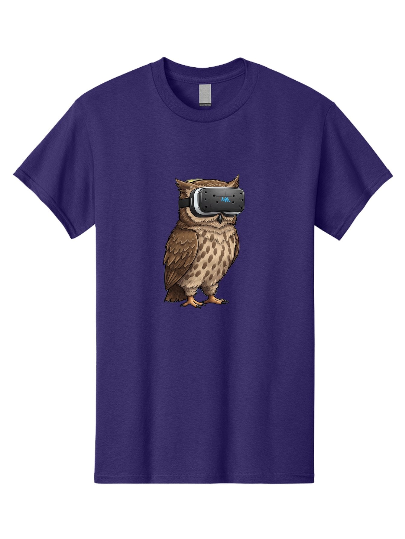 Owl-Wearing-Meta-Quest-3-Vr-Headset Men'S Graphic Tee, 100% Cotton, Comfortable Casual Summer Wear, Machine Washable, Vintage Camera, Old Camera, Antique Camera, Black Camera, Classic Photography, Photography Equipment, Nostalgic Device, Bal025 11