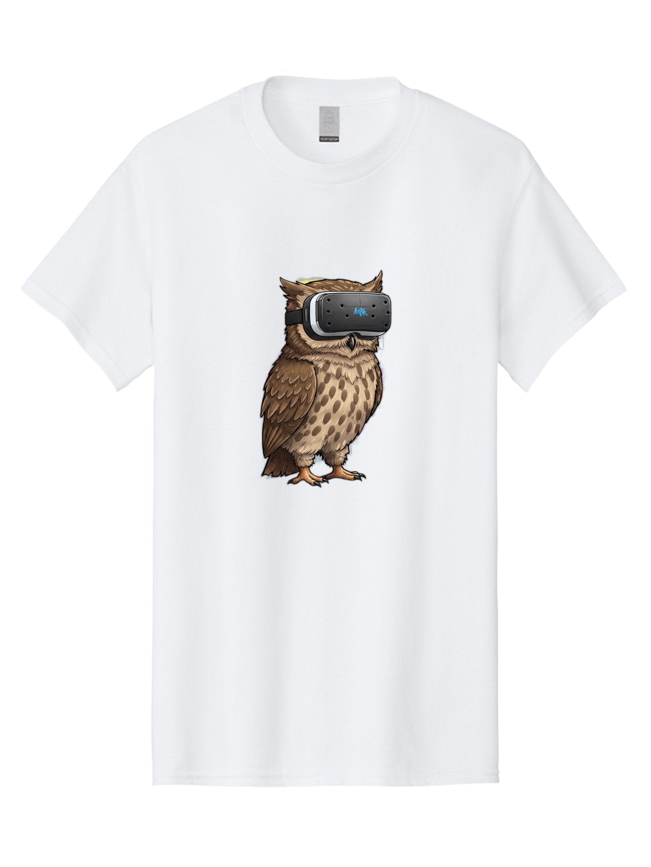 Owl-Wearing-Meta-Quest-3-Vr-Headset Men'S Graphic Tee, 100% Cotton, Comfortable Casual Summer Wear, Machine Washable, Vintage Camera, Old Camera, Antique Camera, Black Camera, Classic Photography, Photography Equipment, Nostalgic Device, Bal025 5
