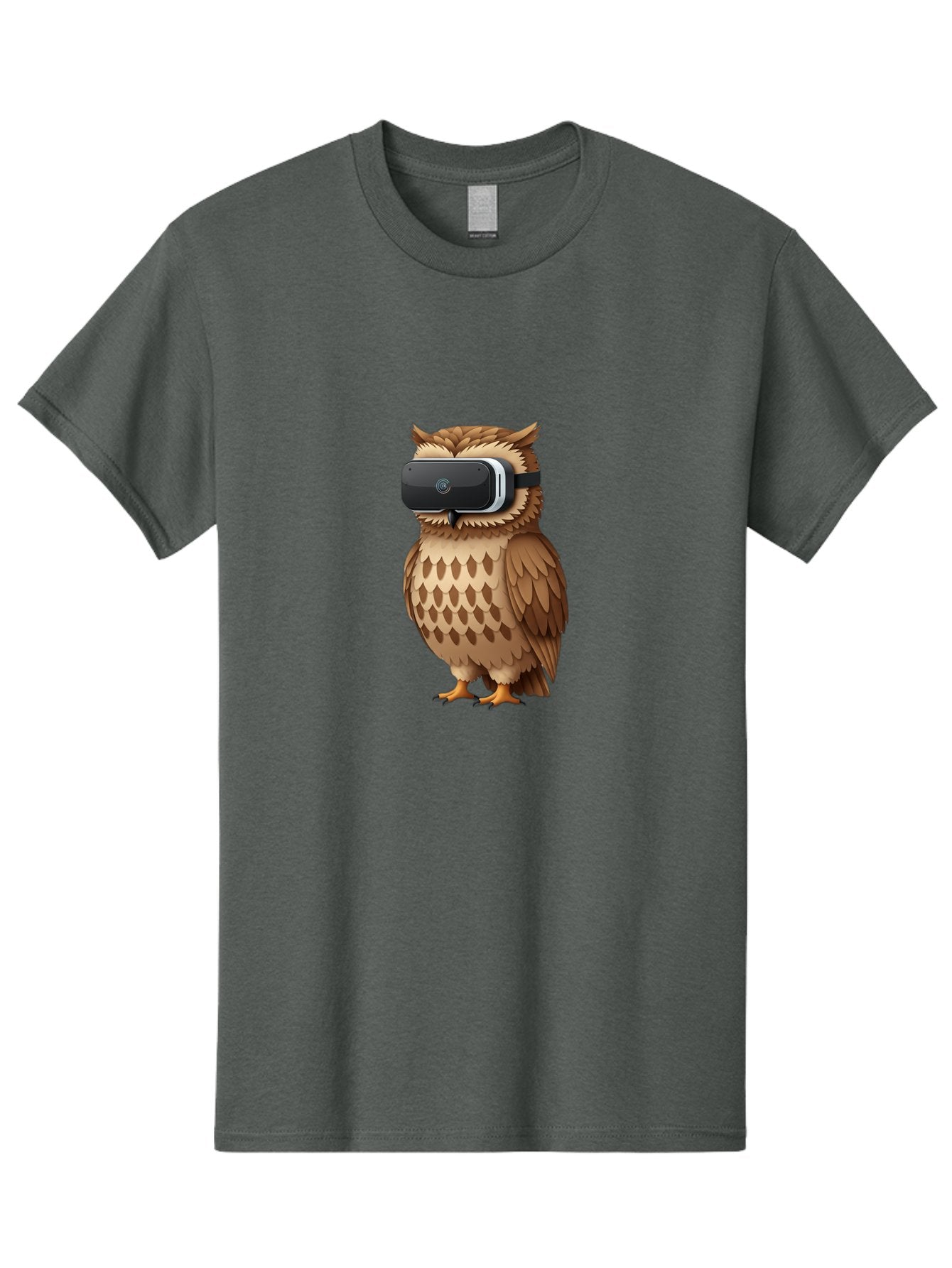 Owl-Wearing-Vr-Headset-1 Men'S Graphic Tee, 100% Cotton, Comfortable Casual Summer Wear, Machine Washable, Vintage Camera, Old Camera, Antique Camera, Black Camera, Classic Photography, Photography Equipment, Nostalgic Device, Film Camera, Bal026 7