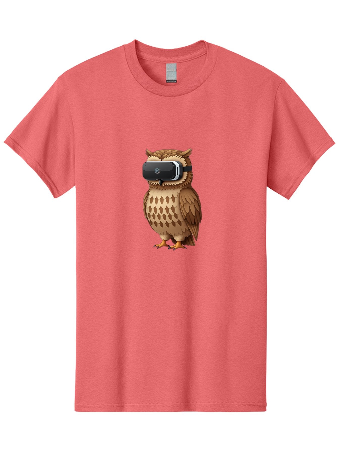 Owl-Wearing-Vr-Headset-1 Men'S Graphic Tee, 100% Cotton, Comfortable Casual Summer Wear, Machine Washable, Vintage Camera, Old Camera, Antique Camera, Black Camera, Classic Photography, Photography Equipment, Nostalgic Device, Film Camera, Bal026 6
