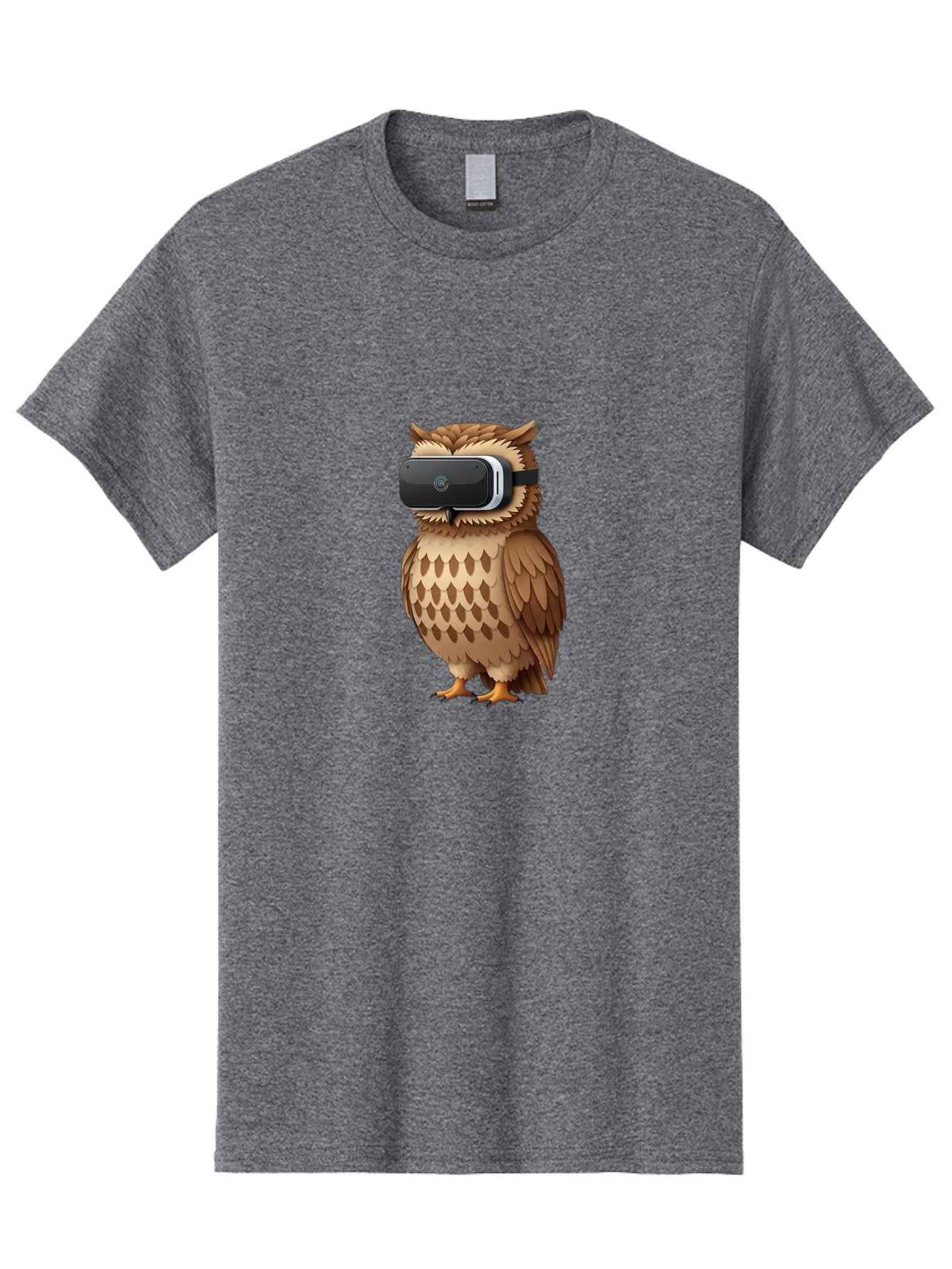 Owl-Wearing-Vr-Headset-1 Men'S Graphic Tee, 100% Cotton, Comfortable Casual Summer Wear, Machine Washable, Vintage Camera, Old Camera, Antique Camera, Black Camera, Classic Photography, Photography Equipment, Nostalgic Device, Film Camera, Bal026 9