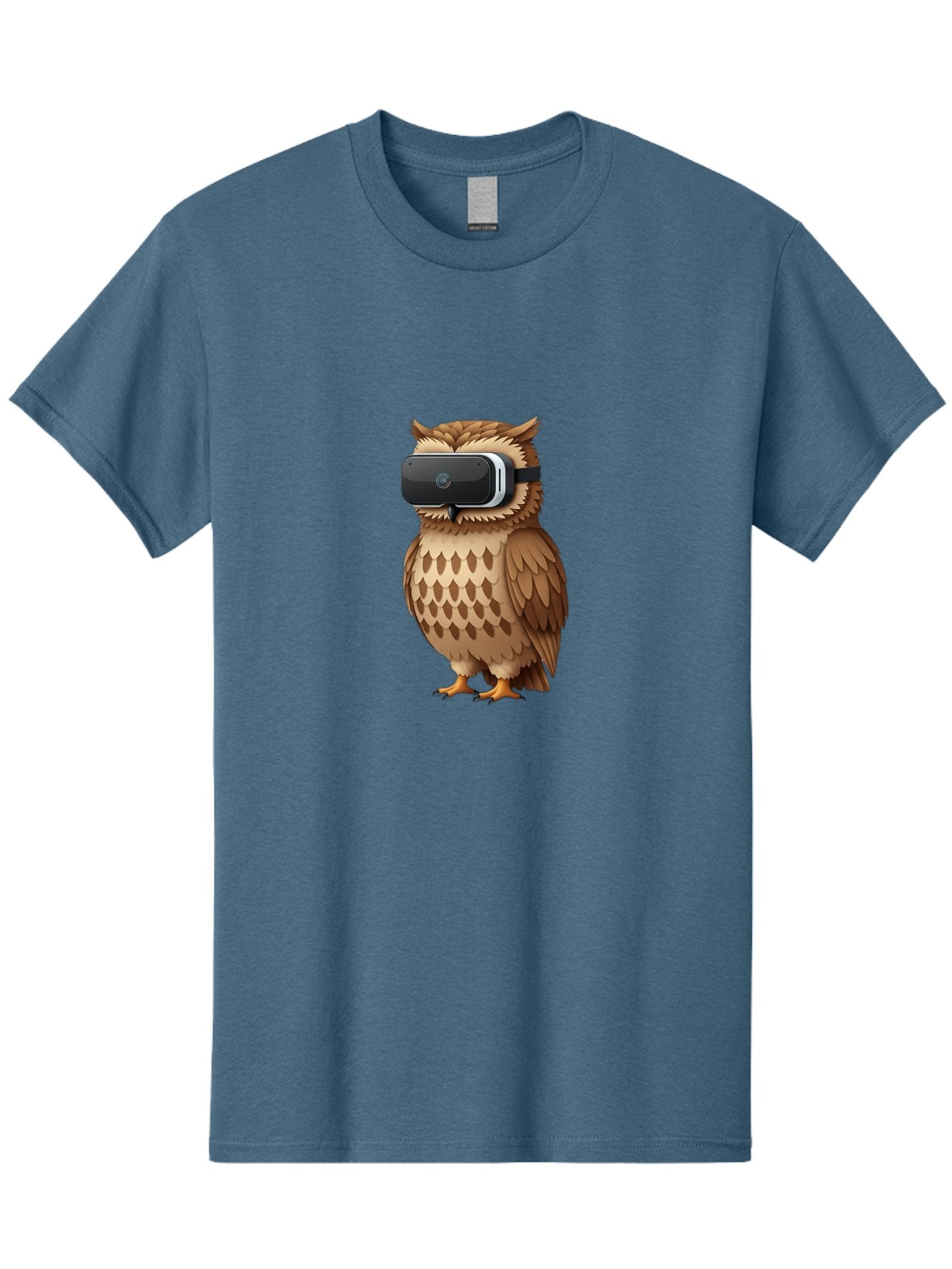 Owl-Wearing-Vr-Headset-1 Men'S Graphic Tee, 100% Cotton, Comfortable Casual Summer Wear, Machine Washable, Vintage Camera, Old Camera, Antique Camera, Black Camera, Classic Photography, Photography Equipment, Nostalgic Device, Film Camera, Bal026 15