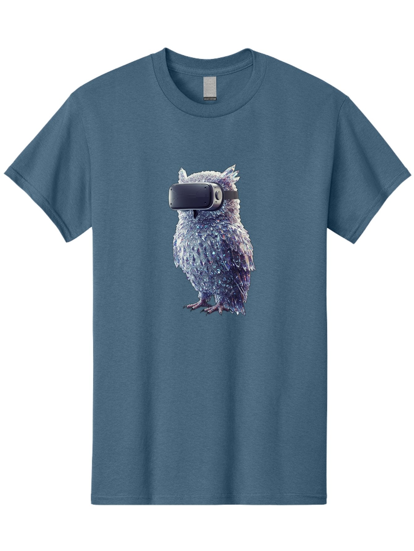 Owl-Wearing-Vr-Headset Men'S Graphic Tee, 100% Cotton, Comfortable Casual Summer Wear, Machine Washable, Vintage Camera, Old Camera, Antique Camera, Black Camera, Classic Photography, Photography Equipment, Nostalgic Device, Film Camera, Bal027 9