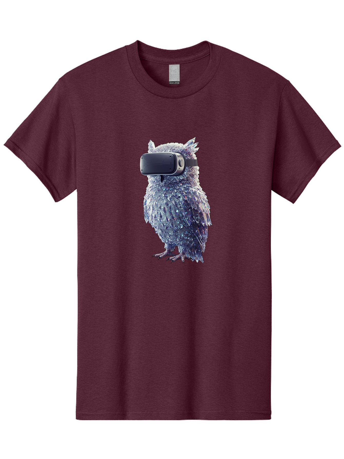 Owl-Wearing-Vr-Headset Men'S Graphic Tee, 100% Cotton, Comfortable Casual Summer Wear, Machine Washable, Vintage Camera, Old Camera, Antique Camera, Black Camera, Classic Photography, Photography Equipment, Nostalgic Device, Film Camera, Bal027