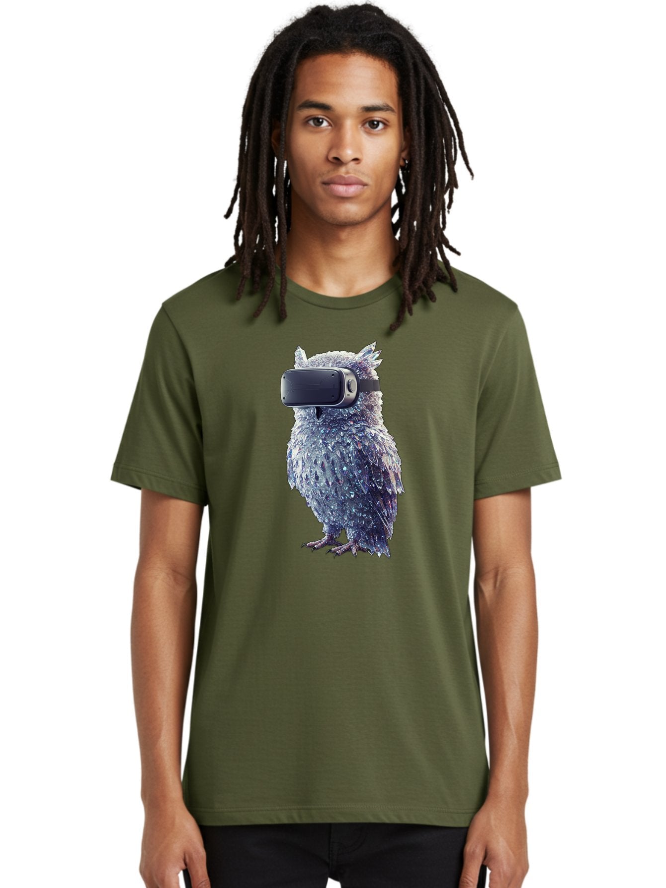 Owl-Wearing-Vr-Headset Men'S Graphic Tee, 100% Cotton, Comfortable Casual Summer Wear, Machine Washable, Vintage Camera, Old Camera, Antique Camera, Black Camera, Classic Photography, Photography Equipment, Nostalgic Device, Film Camera, Bal027 25